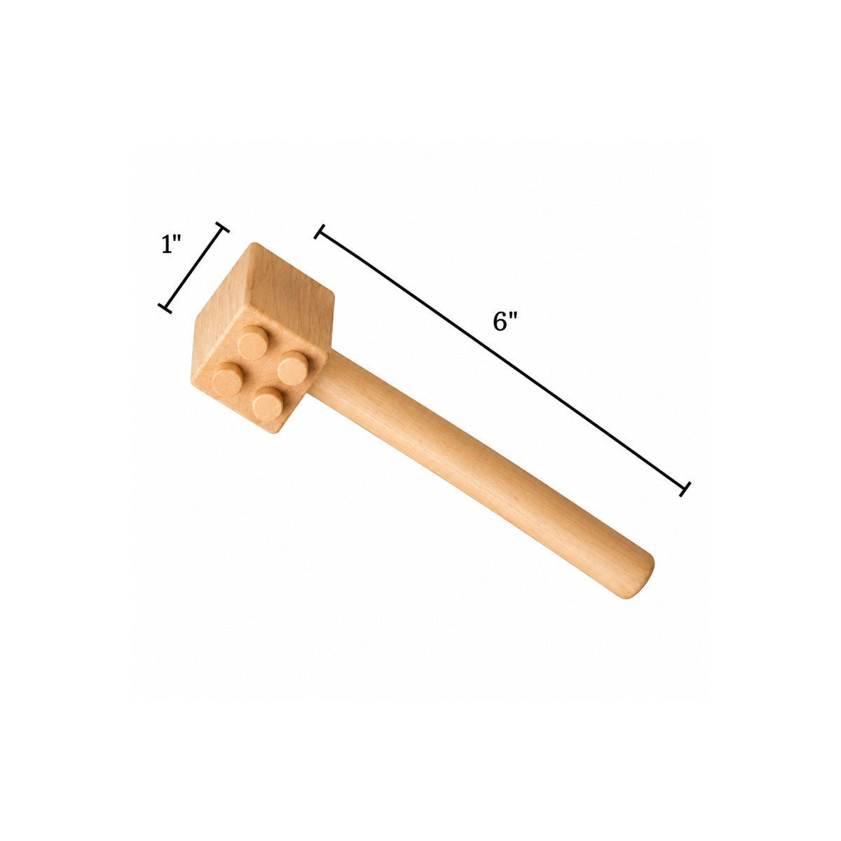 Montessori Wooden Clay Texture Hammers – Set of 5 with 10 Patterns