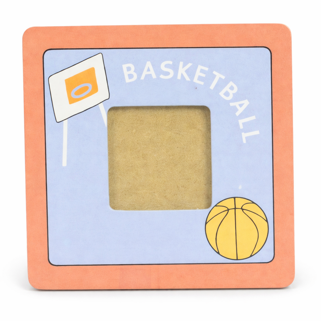 Wooden Basket Ball Photo Frame