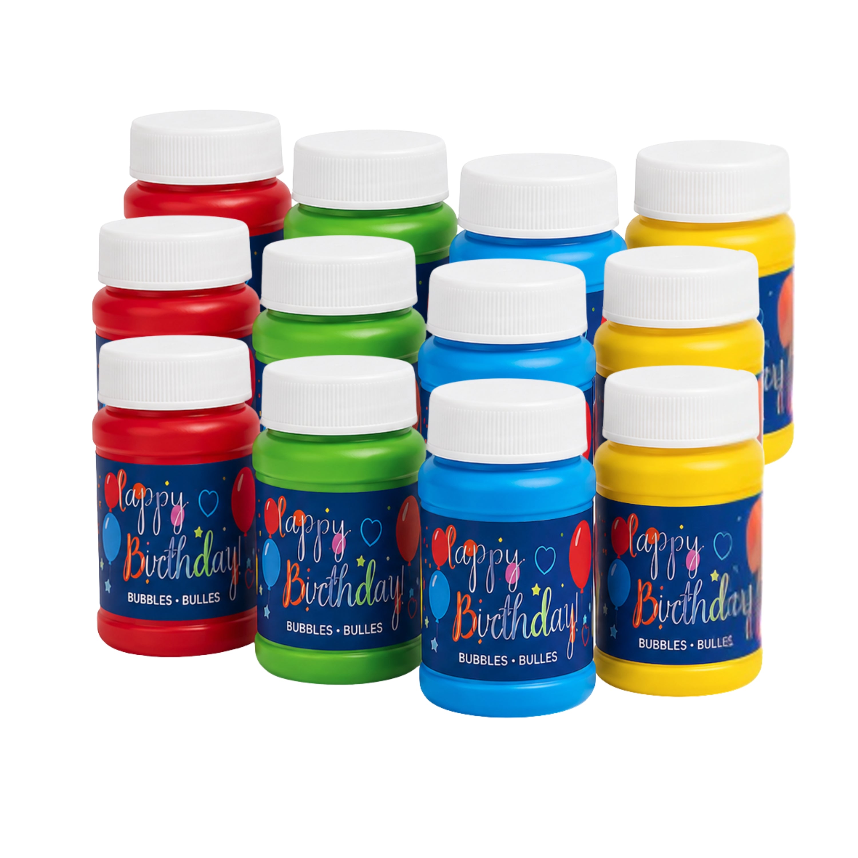Birthday Celebration Bubbles – Classroom Birthday Bubbles, 1 fl oz Bottles, Set of 24