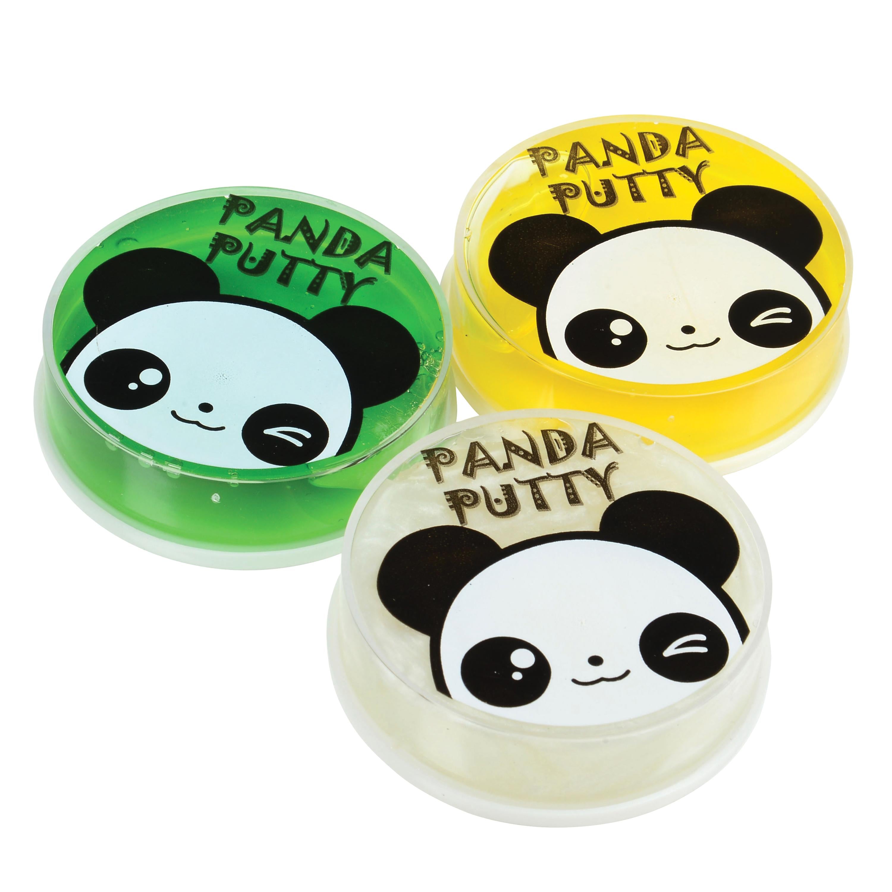 Panda Slime Sensory Play – 3 Color Panda Slime Set