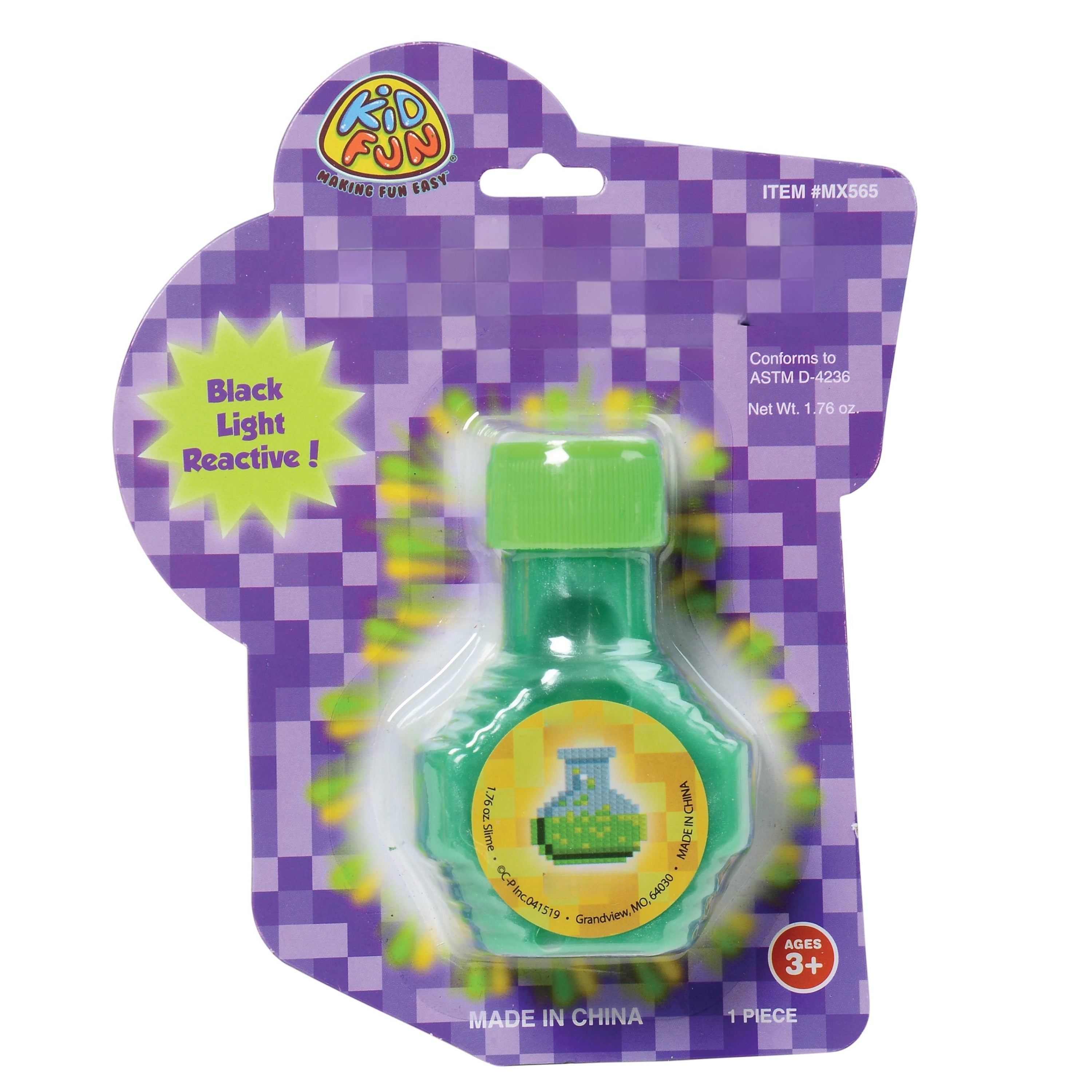 Black Light Reactive Slime – 1.75 oz (Dozen)