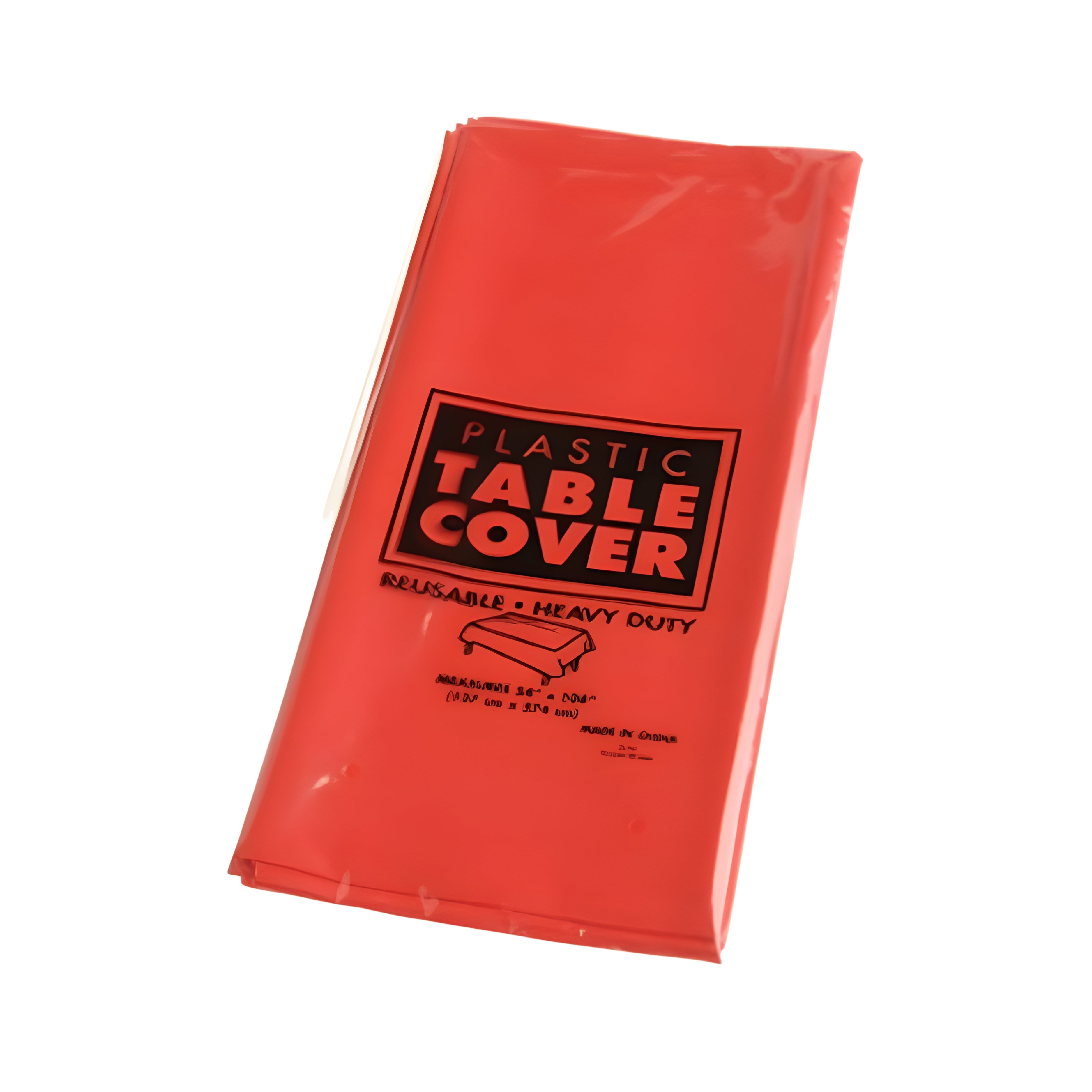 Reusable Red Plastic Tablecloth