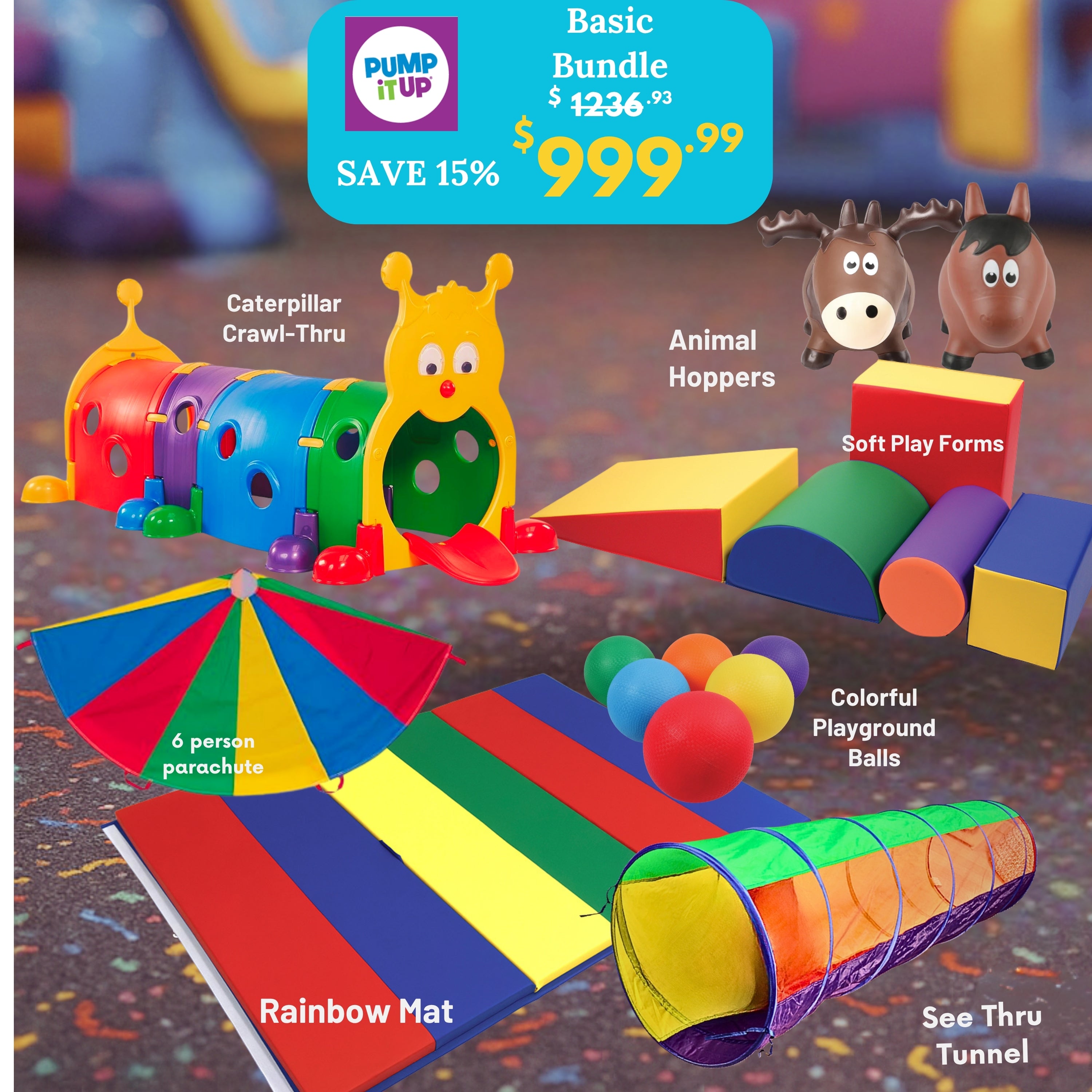 Pump It Up® Basic Action Play &amp; Movement Bundle