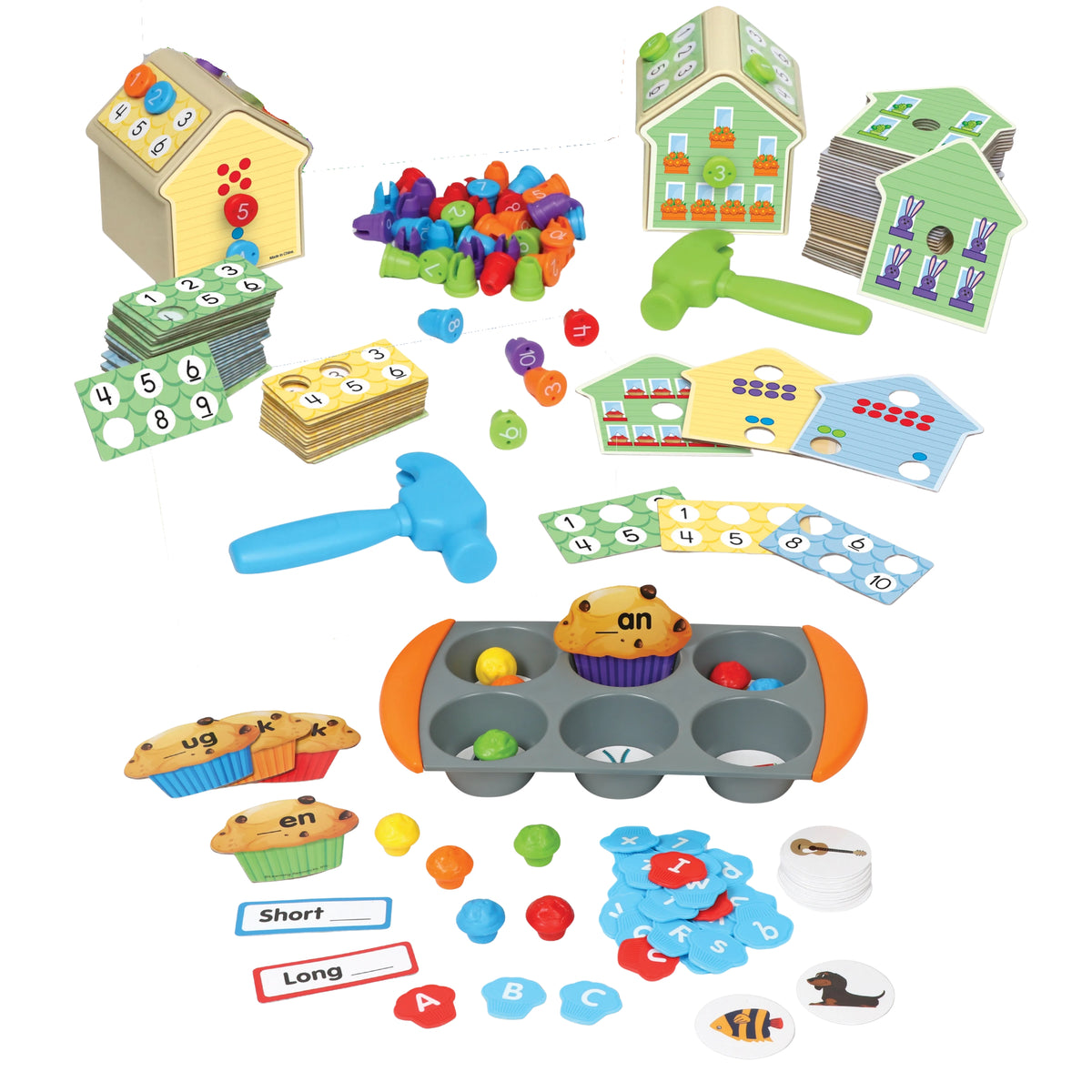Phonics & Fine Motor Math Learning Bundle