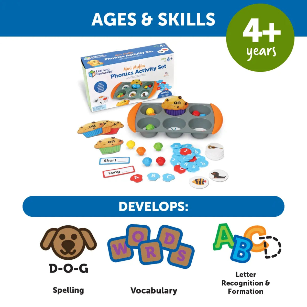 Phonics & Fine Motor Math Learning Bundle