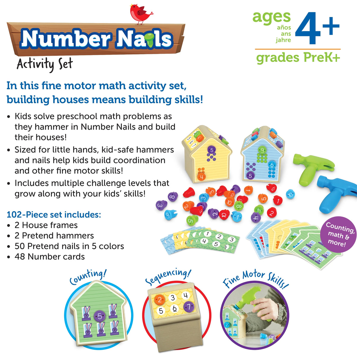 Phonics & Fine Motor Math Learning Bundle