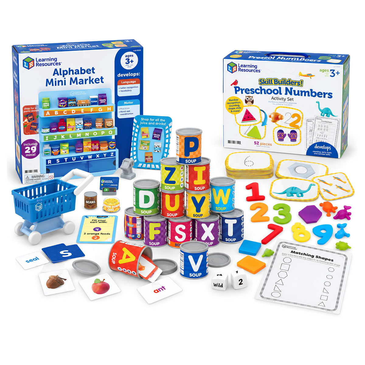 Preschool ABC, Counting & Sorting Learning Bundle