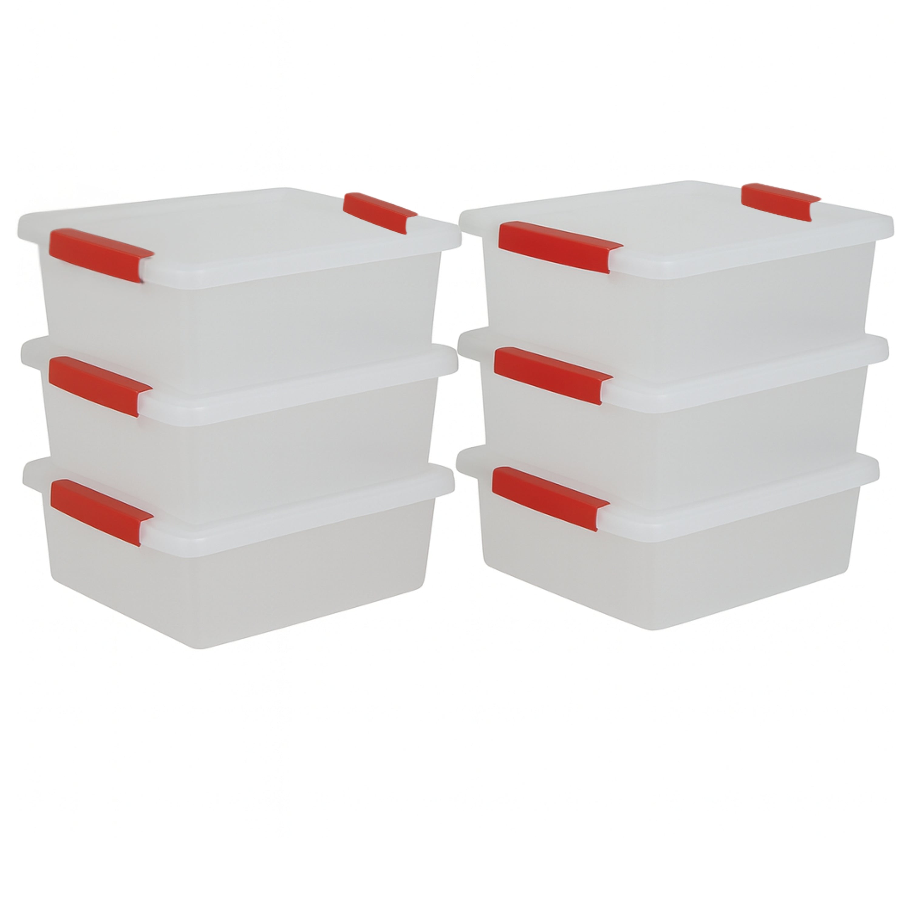 Snap Handle Storage Totes – Set of 6