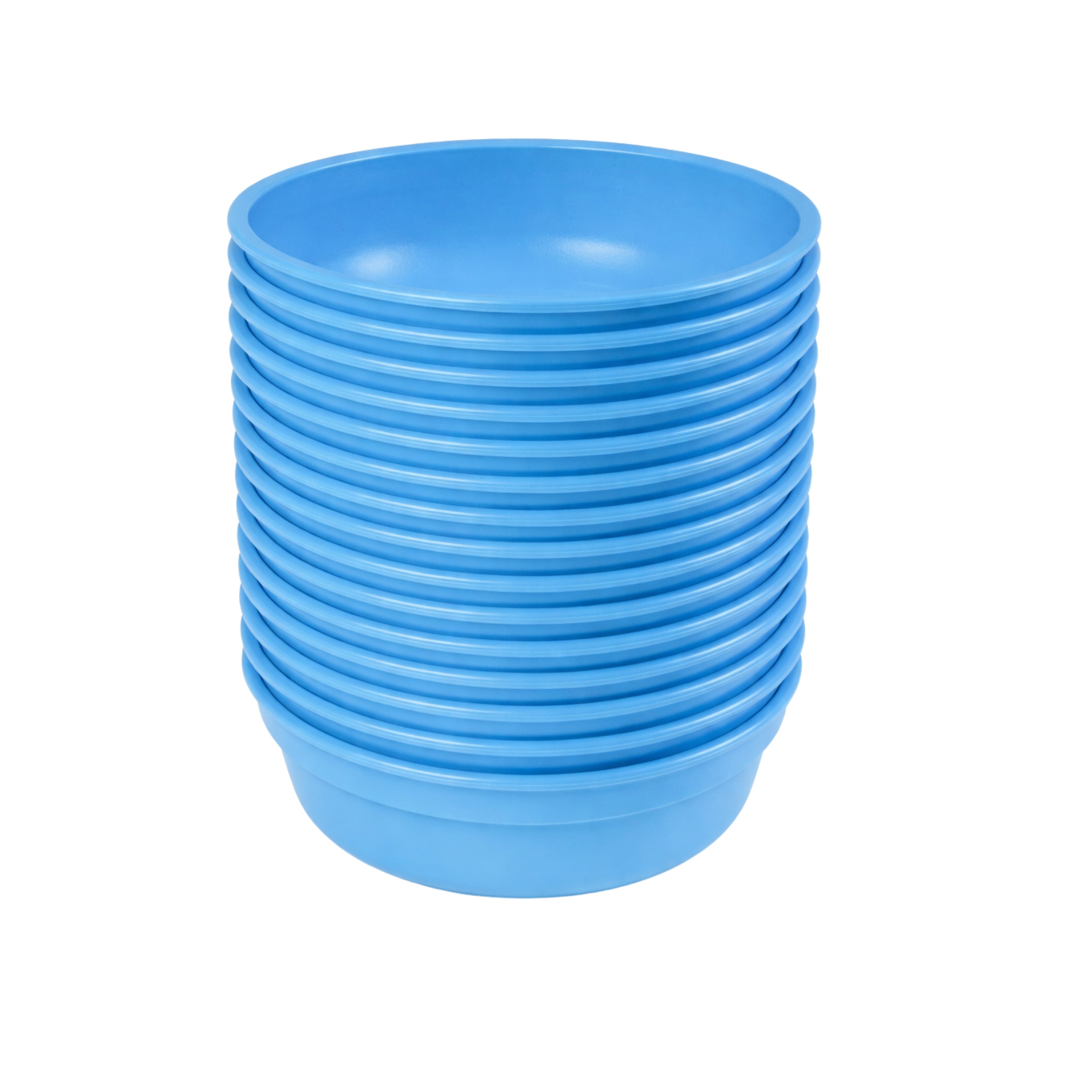 12 oz. Recycled Kids Bowls – Set of 12 - Sky Blue