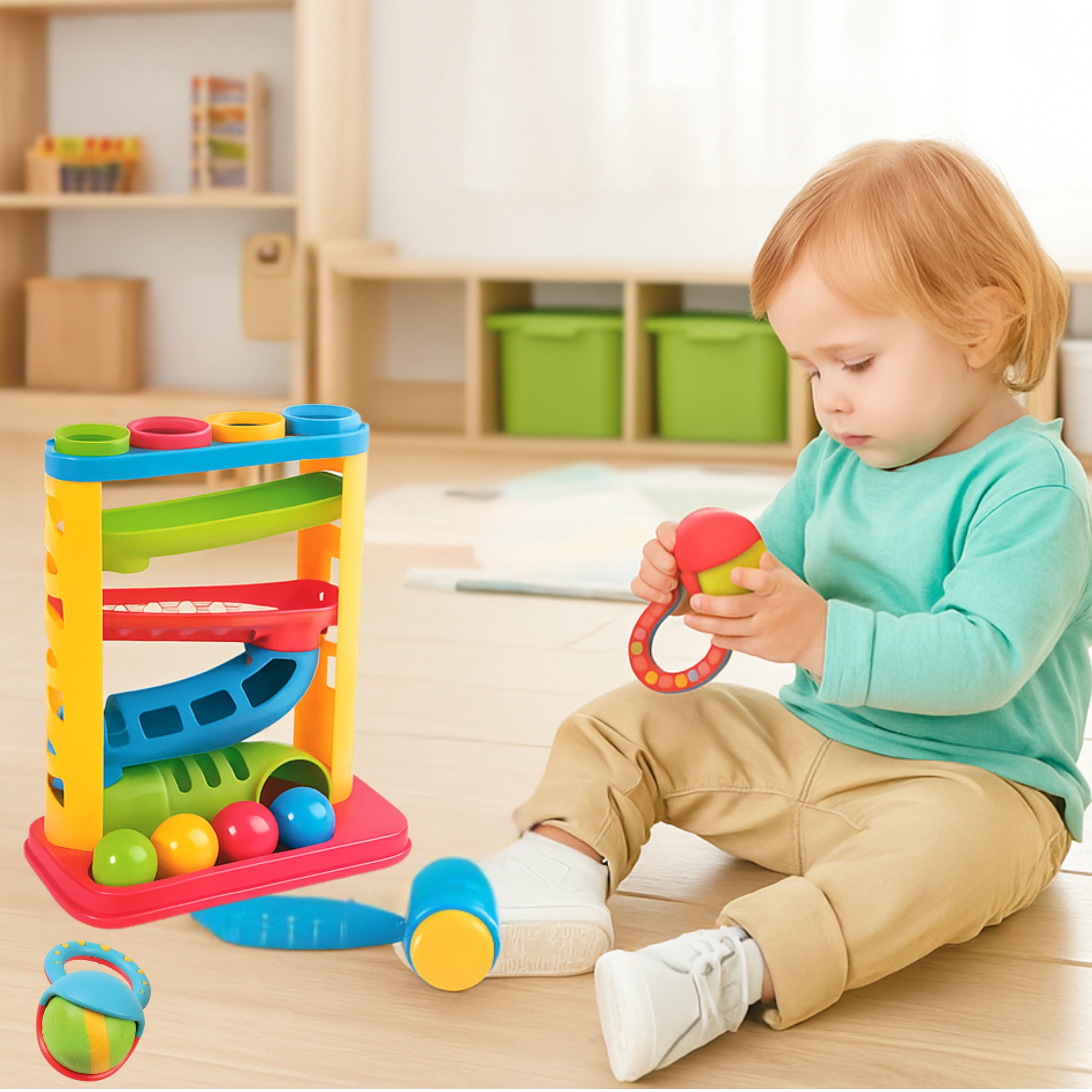 Roll, Rattle & Pound Sensory Discovery Bundle