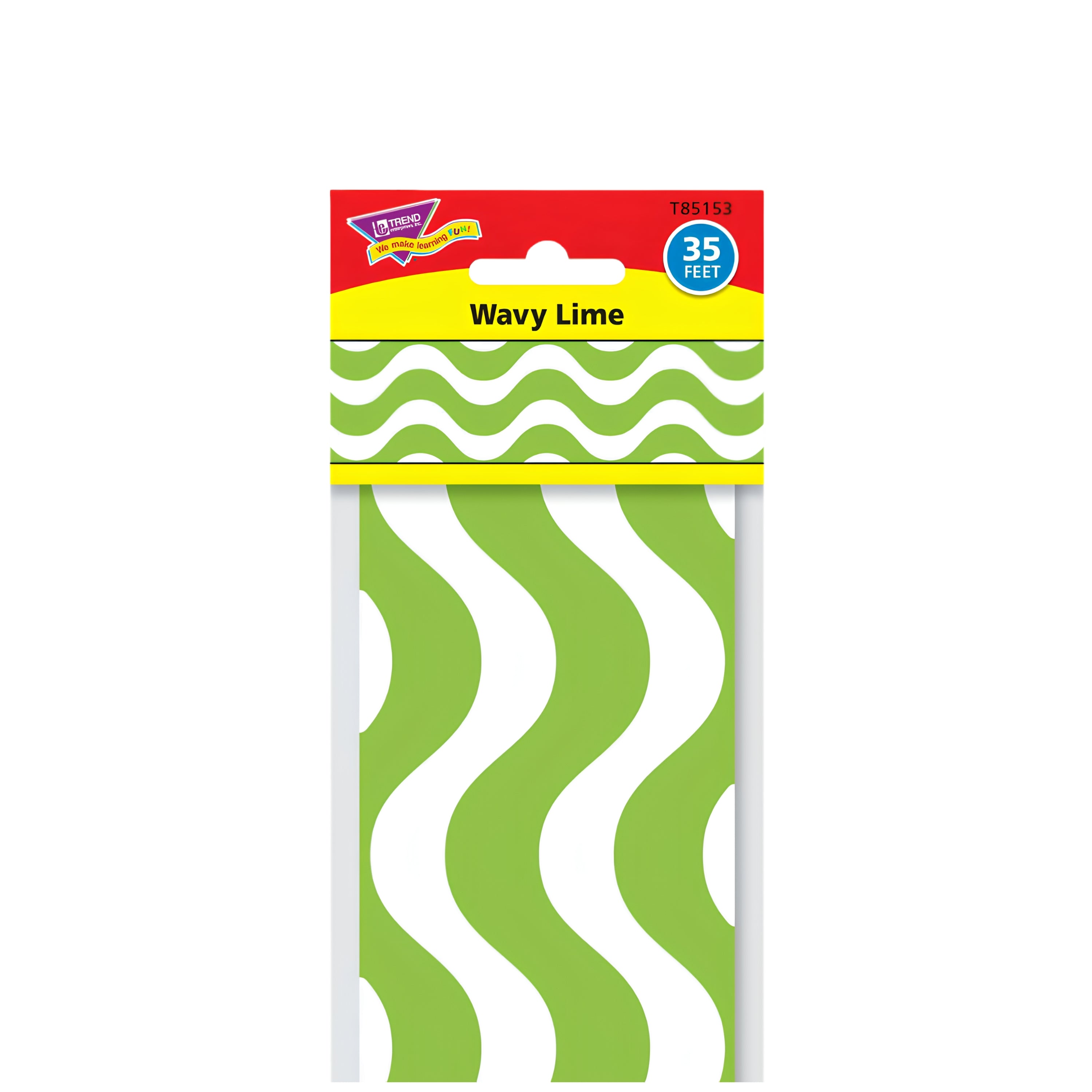 Wavy Bulletin Board Border Trimmers - Lime Green