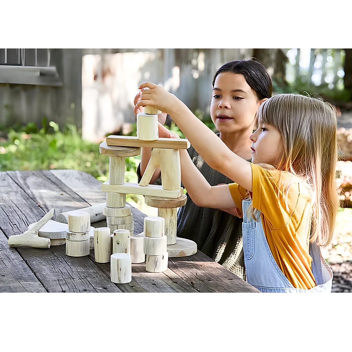 Eco-Friendly Tree Blocks Set | Hand-Cut Wood Pieces for Creative Play ...