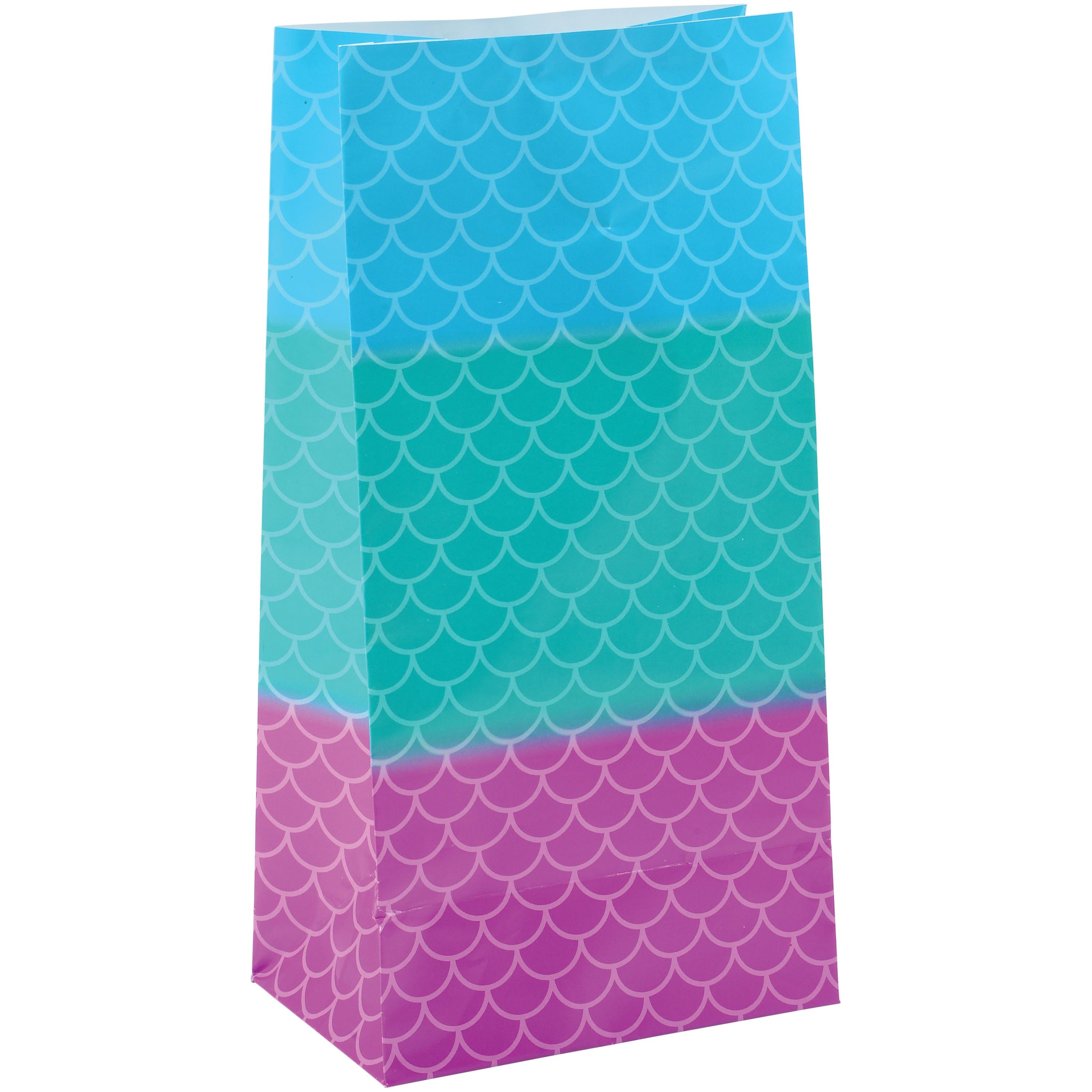 Colorful Scale Design Paper Bag - Set of 12