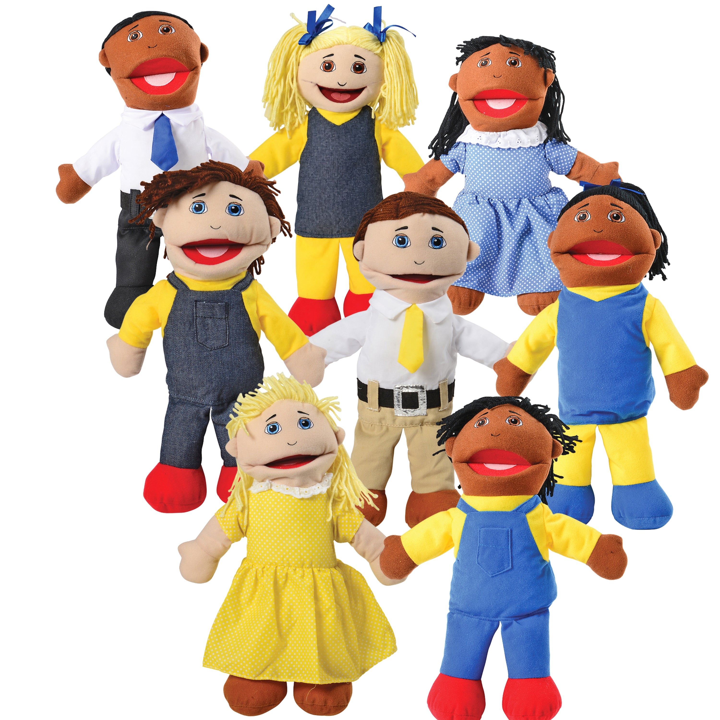 Toddler Diversity Puppets - Set of 8