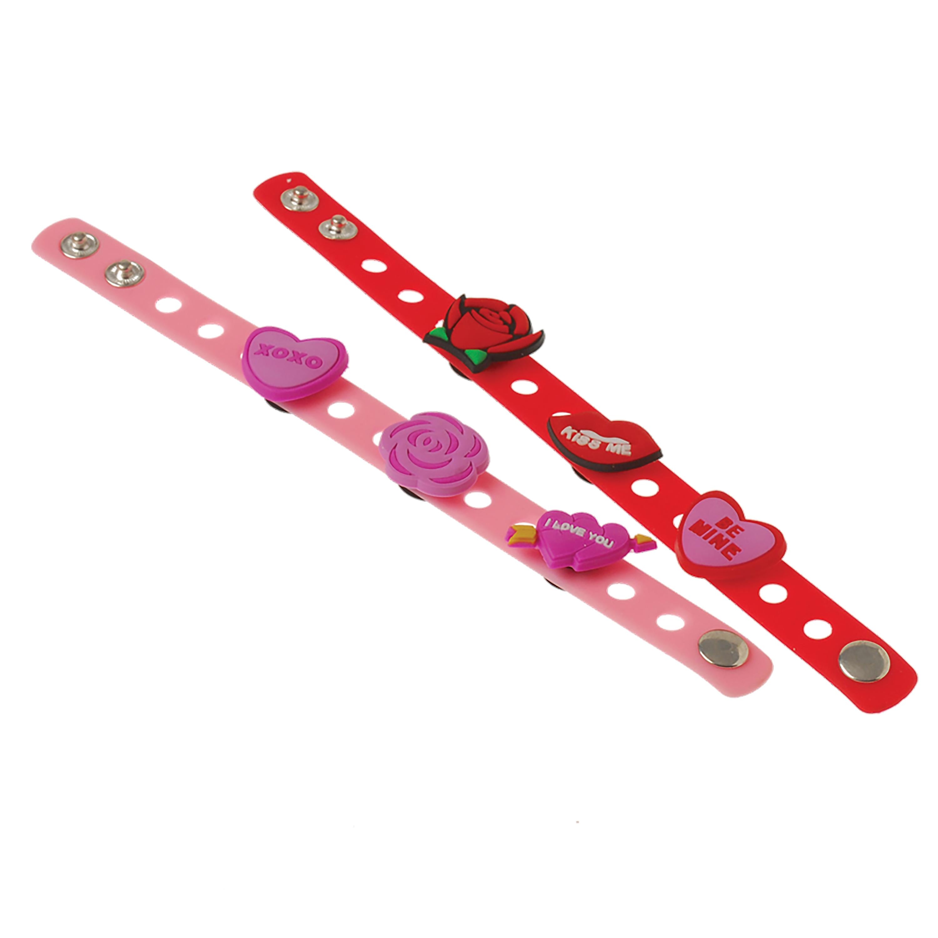 Valentine’s Plug Bracelets – Set of 6