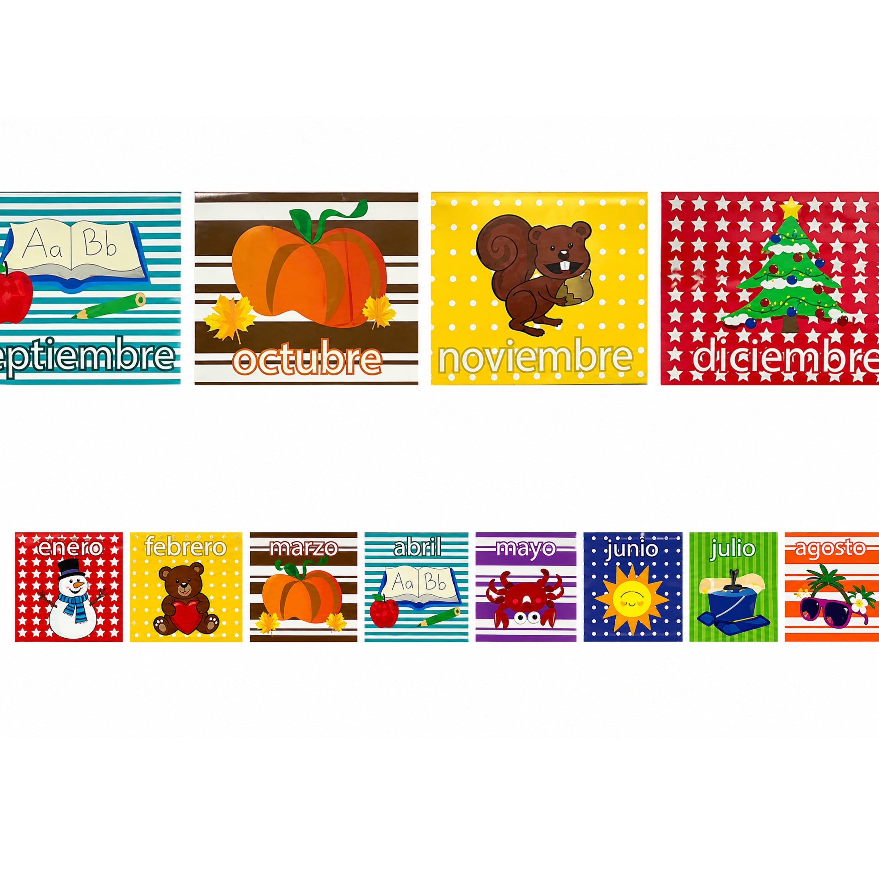 Cenefa Decorativa – Meses del Año Bulletin Board Border