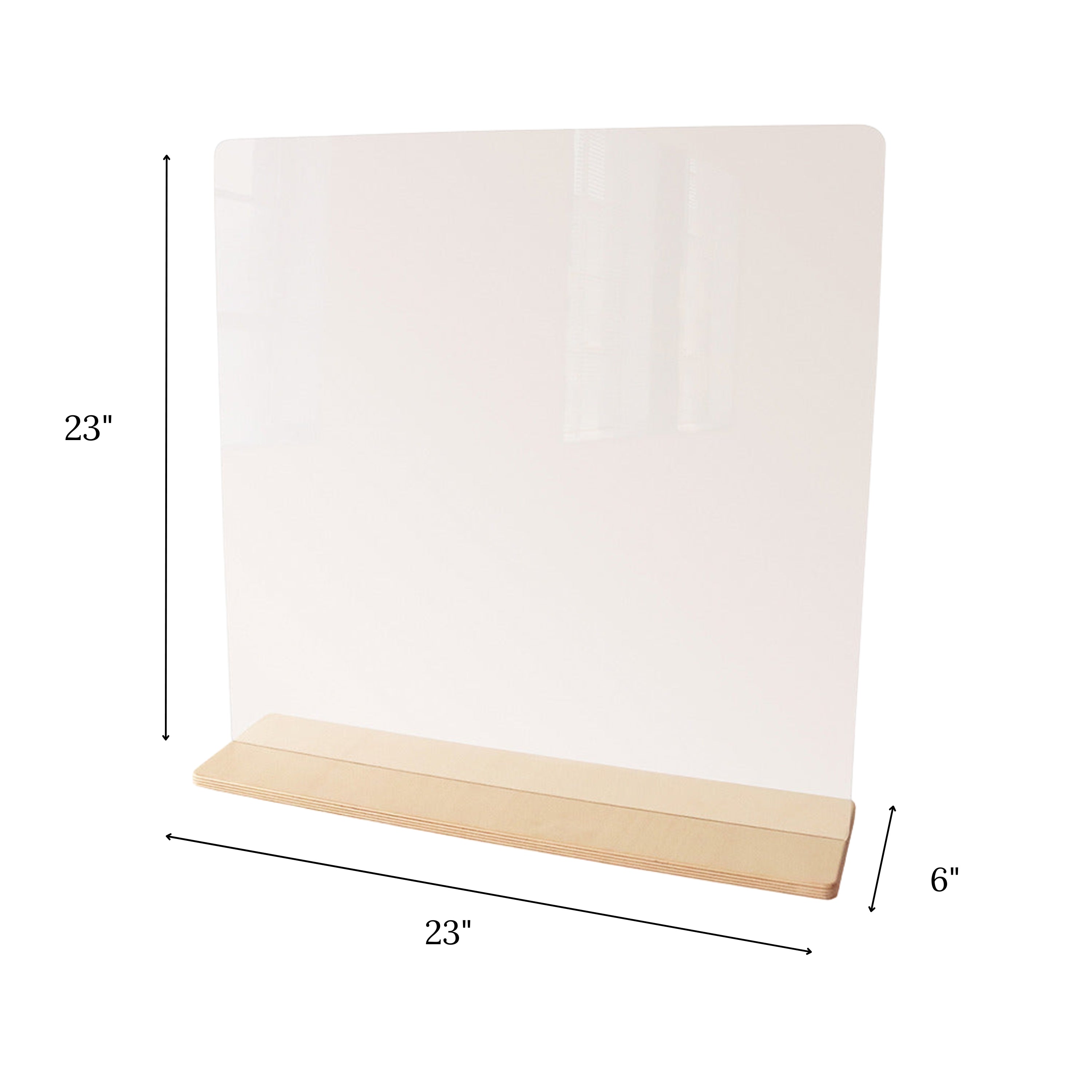 Shatterproof Clear Acrylic Panel & Partition – Painting, Safety, Easy-Clean, Indoor/Outdoor Use