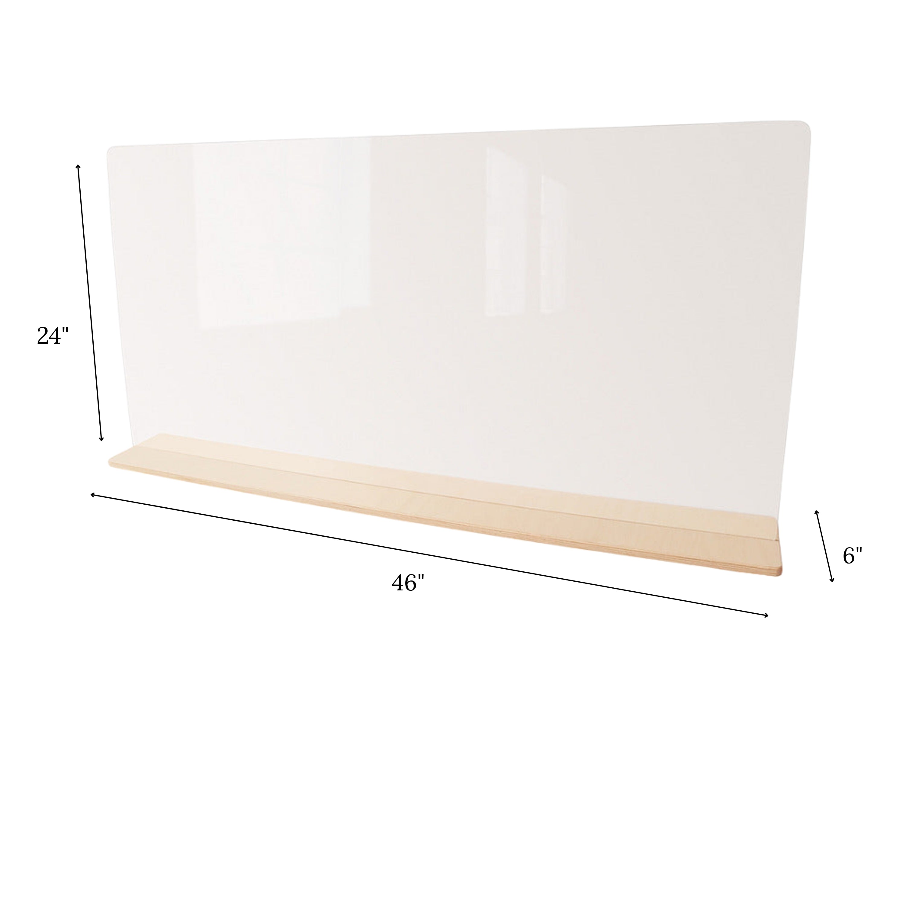 Shatterproof Clear Acrylic Panel & Partition – Painting, Safety, Easy-Clean, Indoor/Outdoor Use