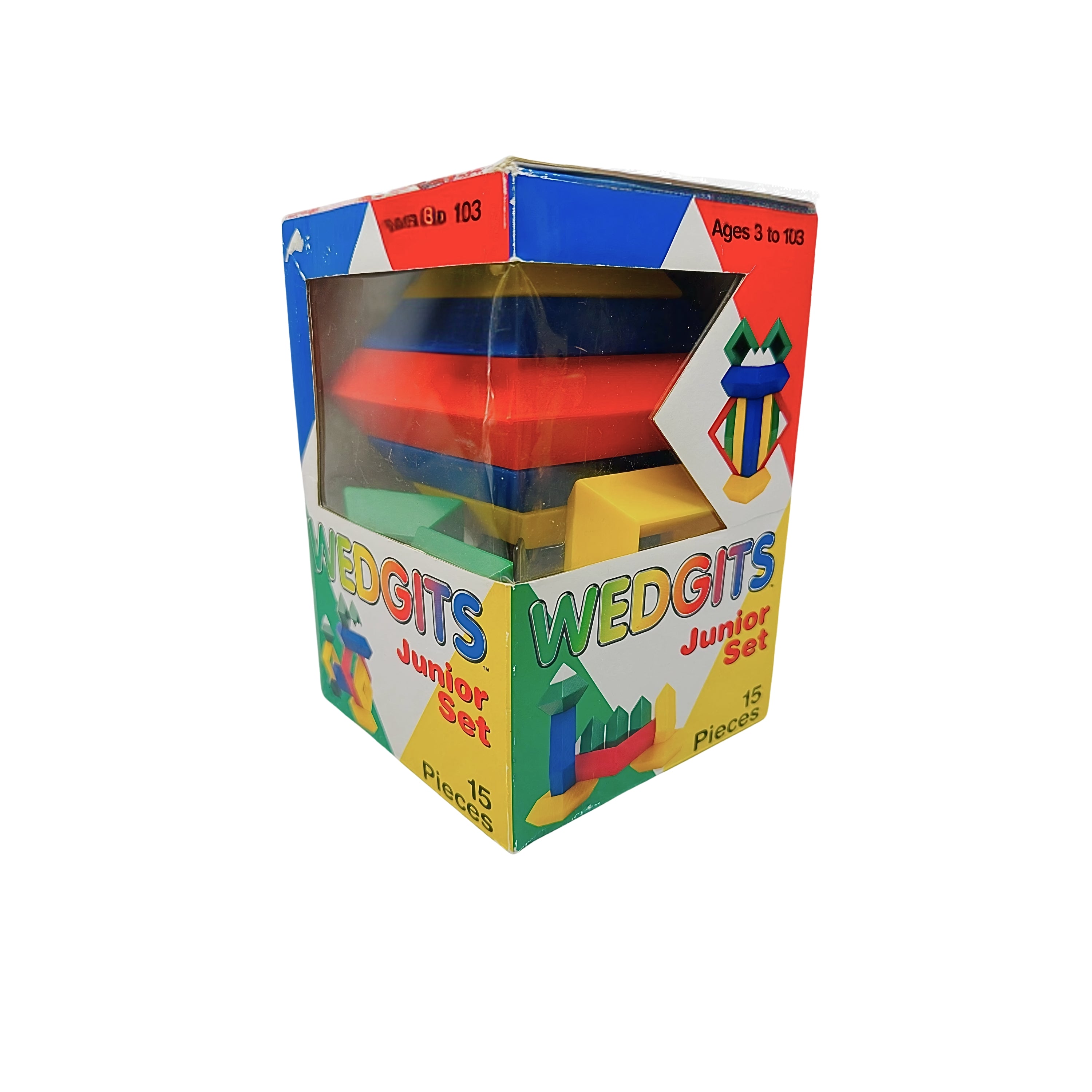 WEDGiTS® Junior Building Set – 15 Piece STEM Construction Set - Wedgits