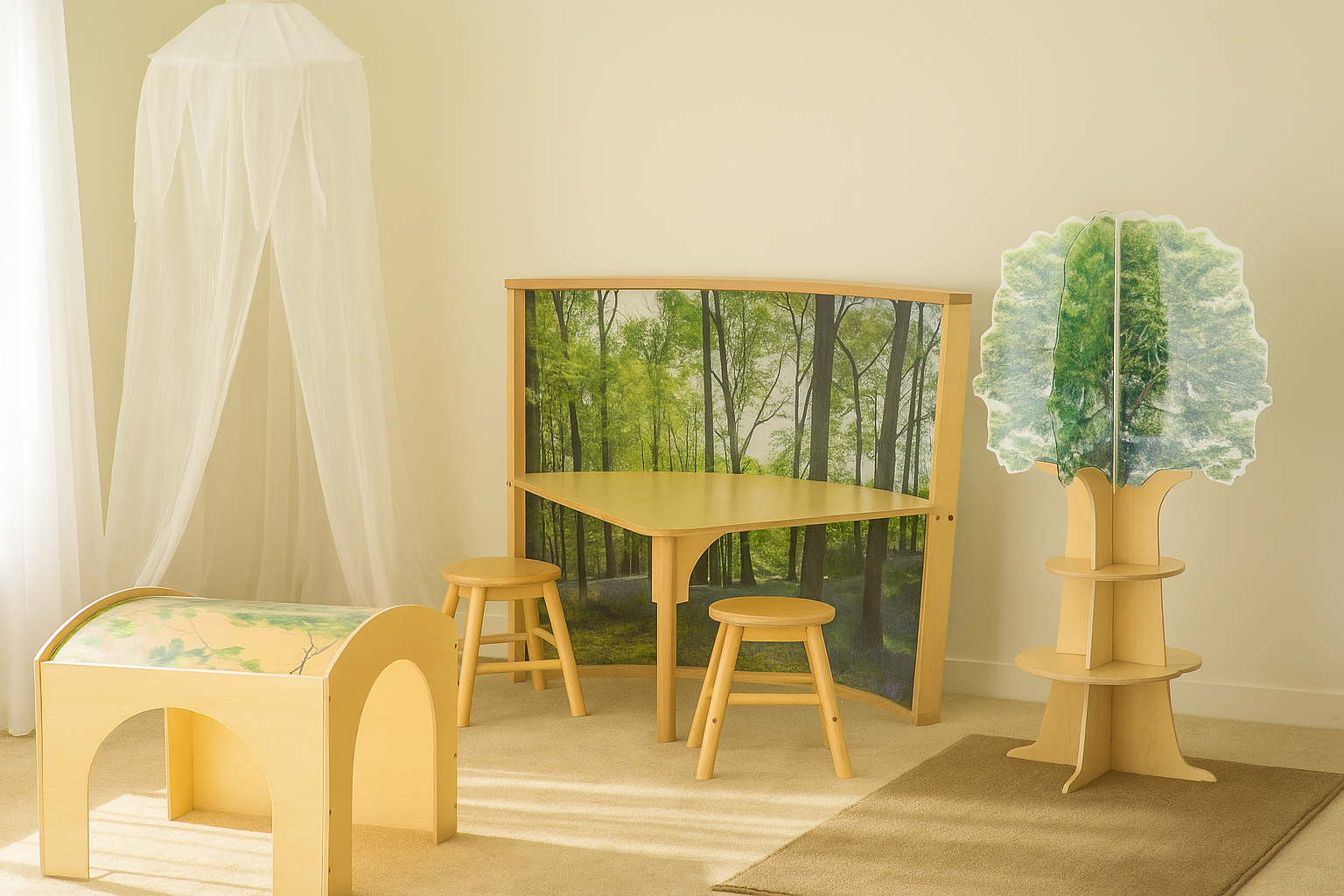 Whispering Woods Literacy Lounge Bundle | Nature-Inspired Reading & Writing Center for Classrooms