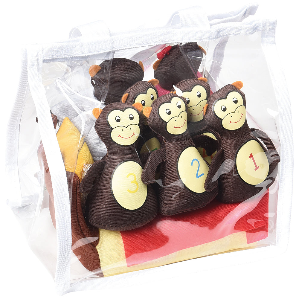 Five Little Monkeys Jumping on the Bed Prop Set with Storage Bag