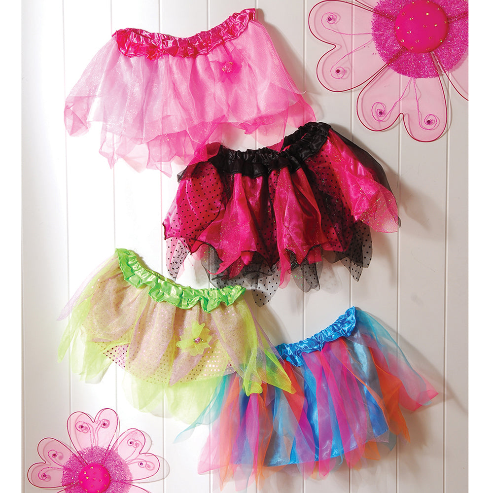 Fancy Fun 3-Layer Tulle Tutus | 4-Piece Magical Dress-Up Set