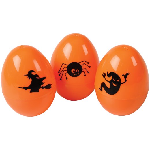 Large Plastic Halloween Eggs 50-Piece Bulk Pack