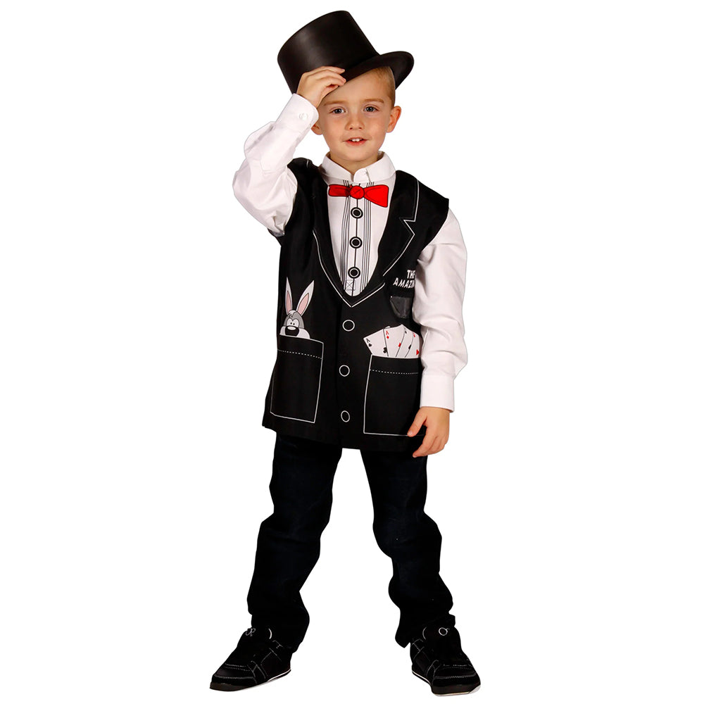 Magician Role-Play Vest for Toddlers | My 1st Career Gear | Ages 3-6 | Easy On &