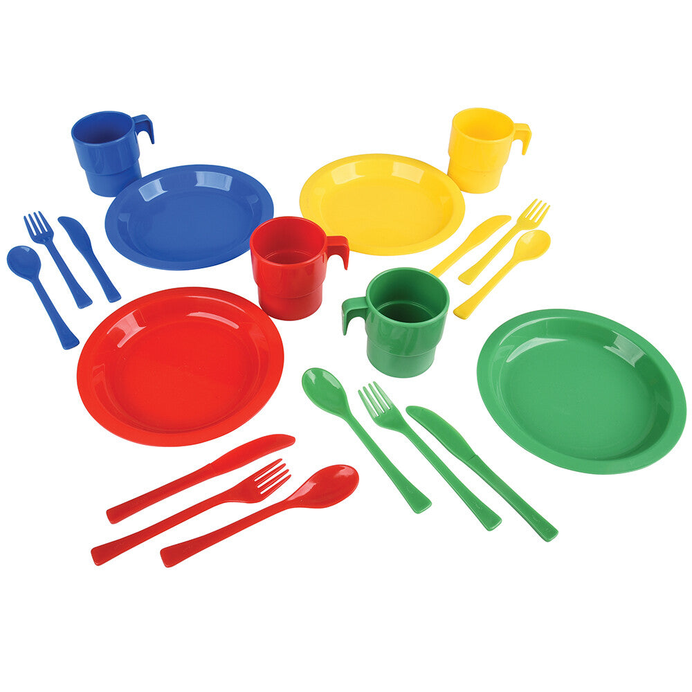 Indestructible Play Dishes for Kids | 20-Piece Unbreakable Pretend Dining Set |