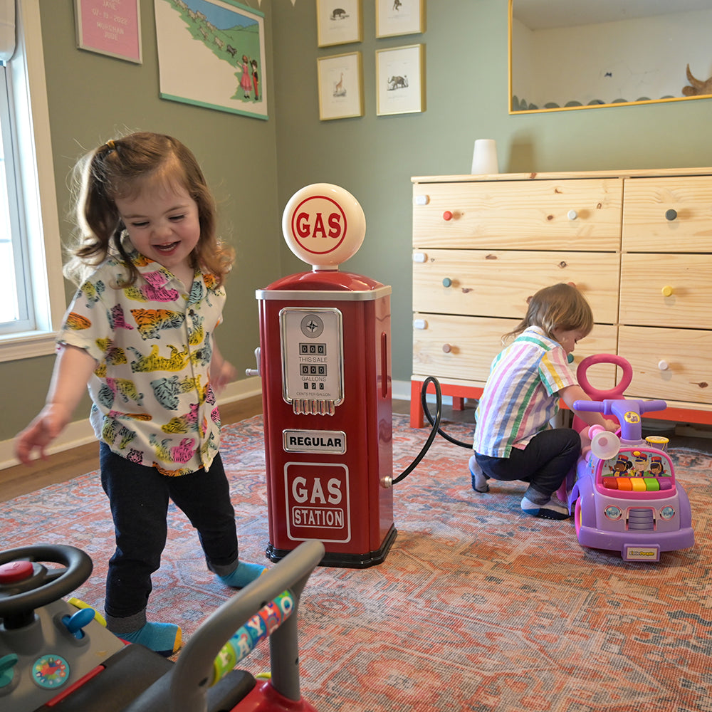 Steel Gas Pump Replica in the Classroom