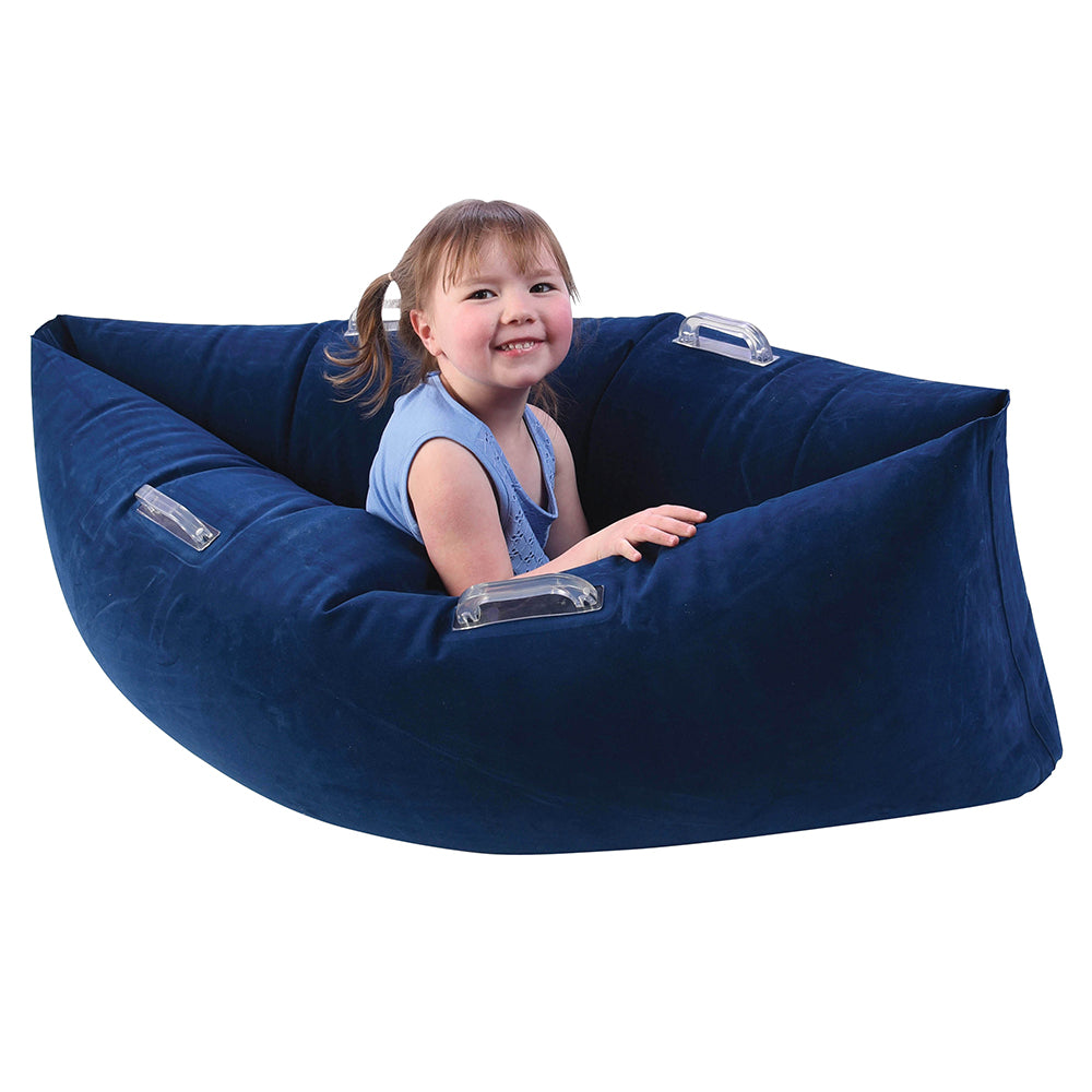 Child Inside Comfy Hugging Peapod | A Calming Sensory Haven for the Classroom