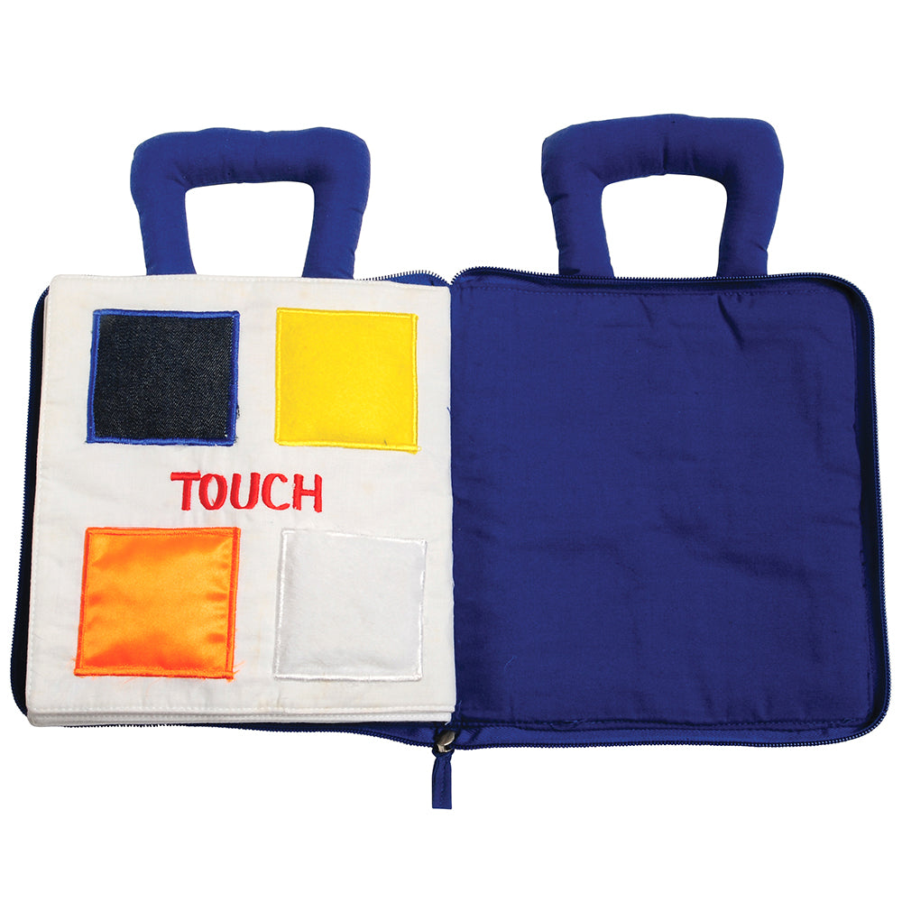 Inside Look of Quiet Book | Sensory Activity Cloth Book with Zipping, Lacing, Buttoning & More