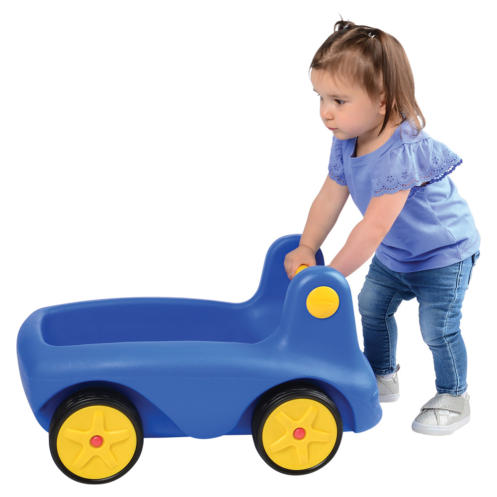 Heavy-Duty Low-Profile Toddler Big Blue Wagon