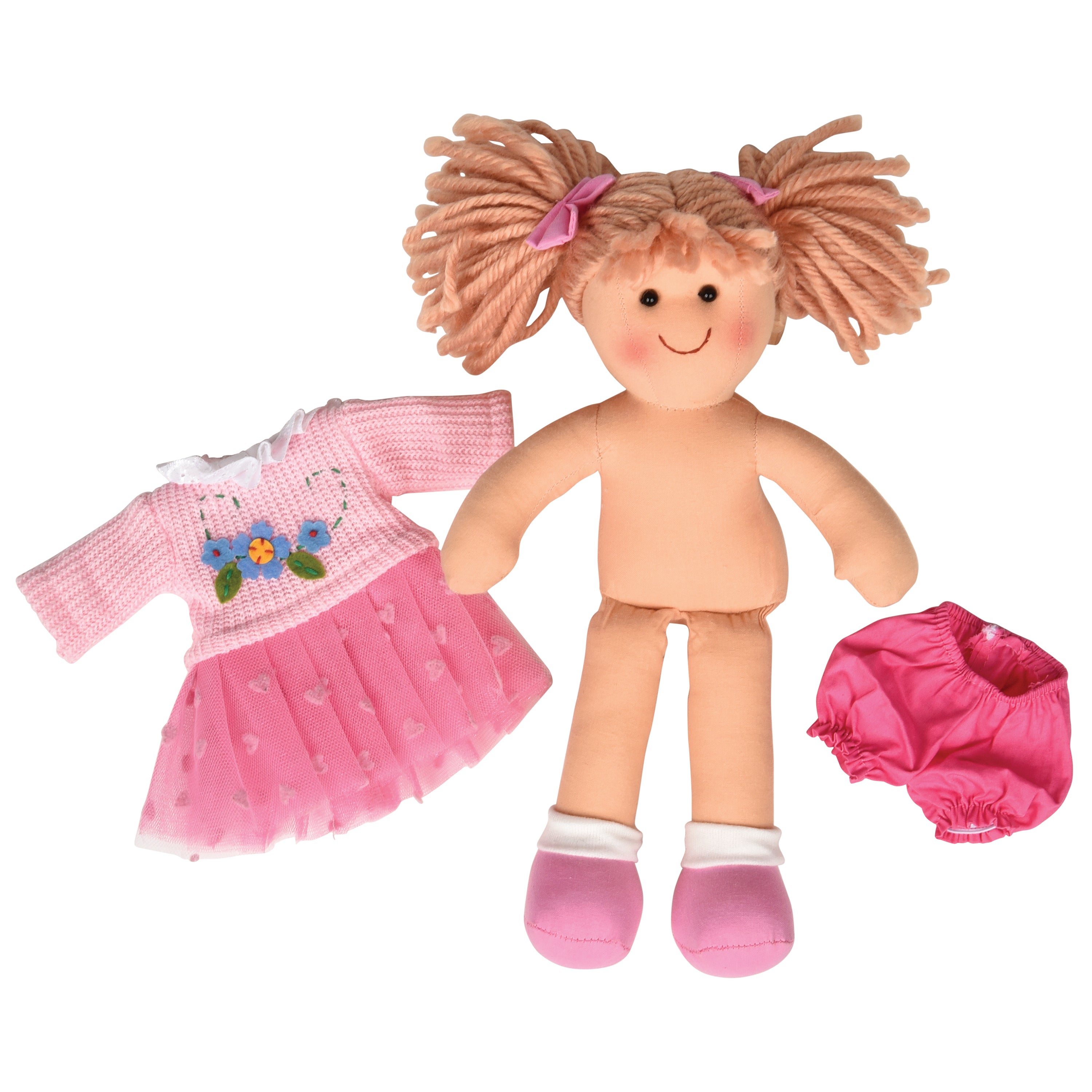 Multicultural Soft and Cuddly Jasmine Doll | 11 Inch Plush Ragdoll with Removable Clothing