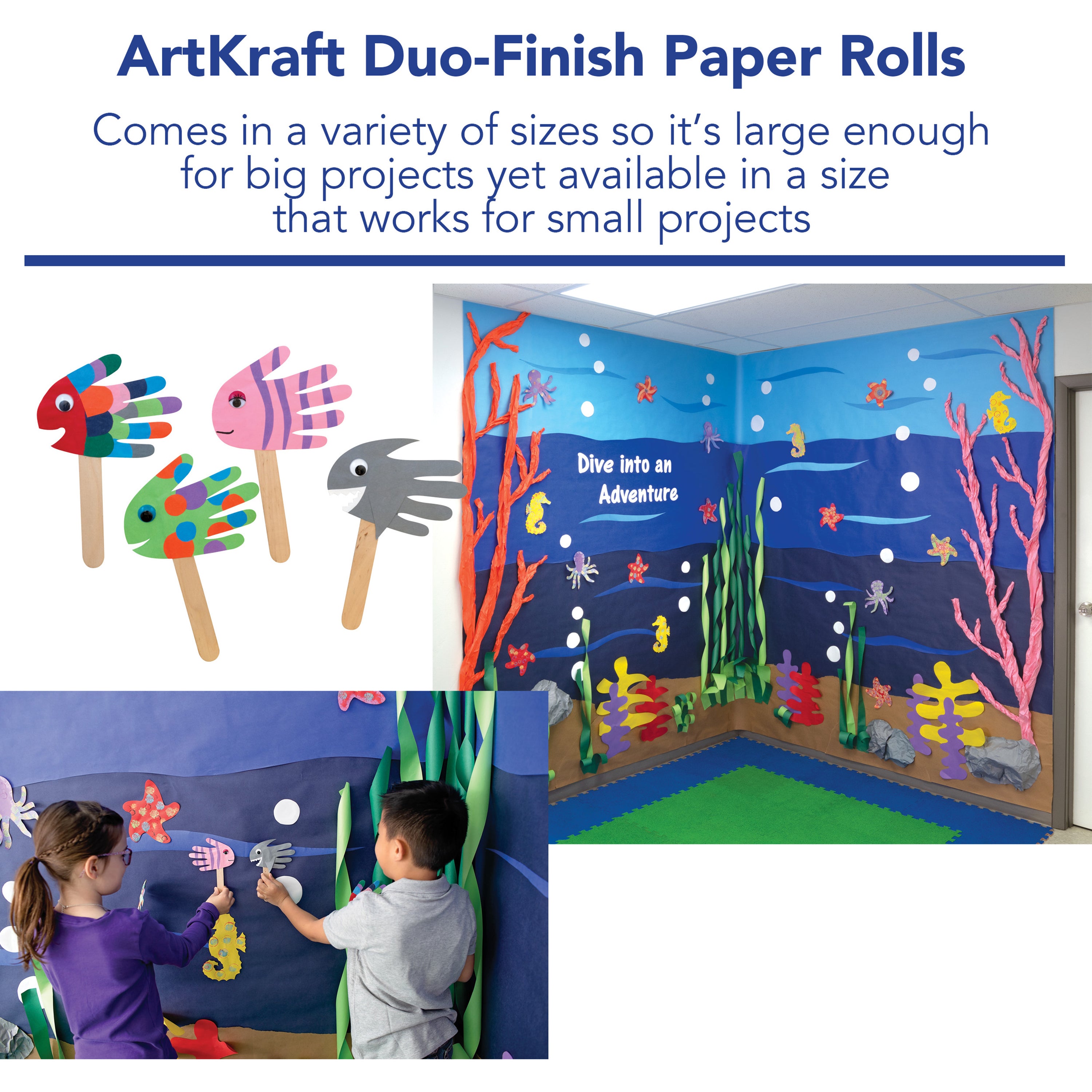 Dual Surface Paper Roll - Yellow