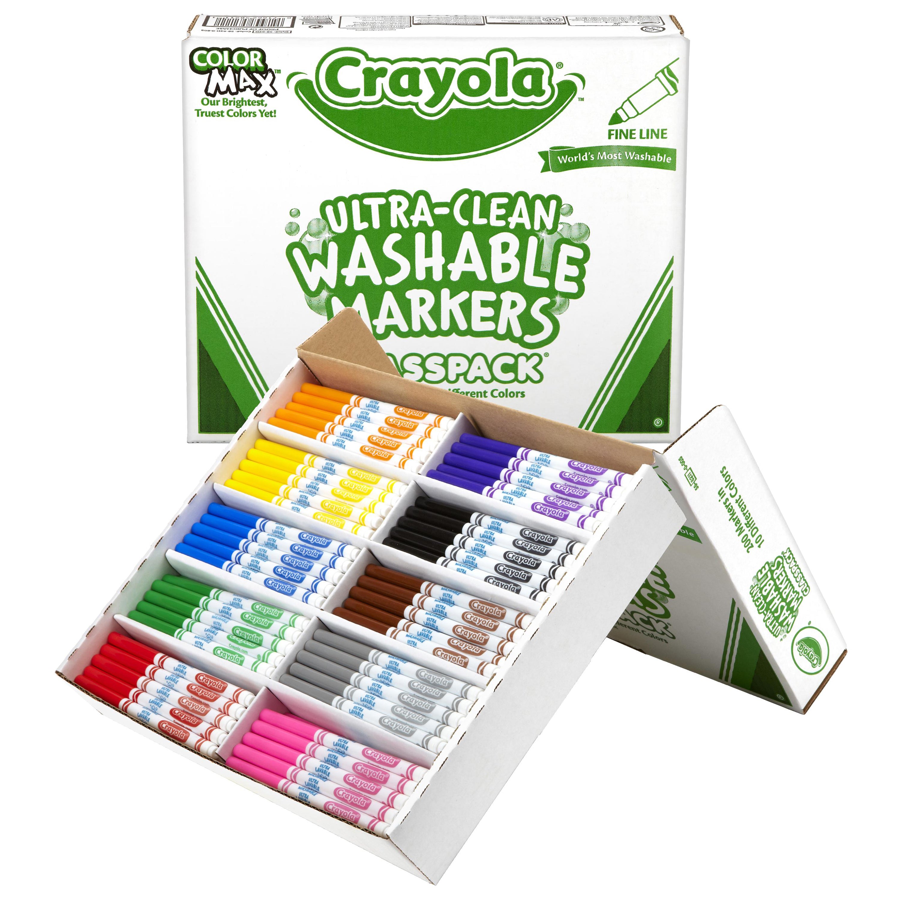 Crayola Classpack of 200 Washable Fine Line Markers