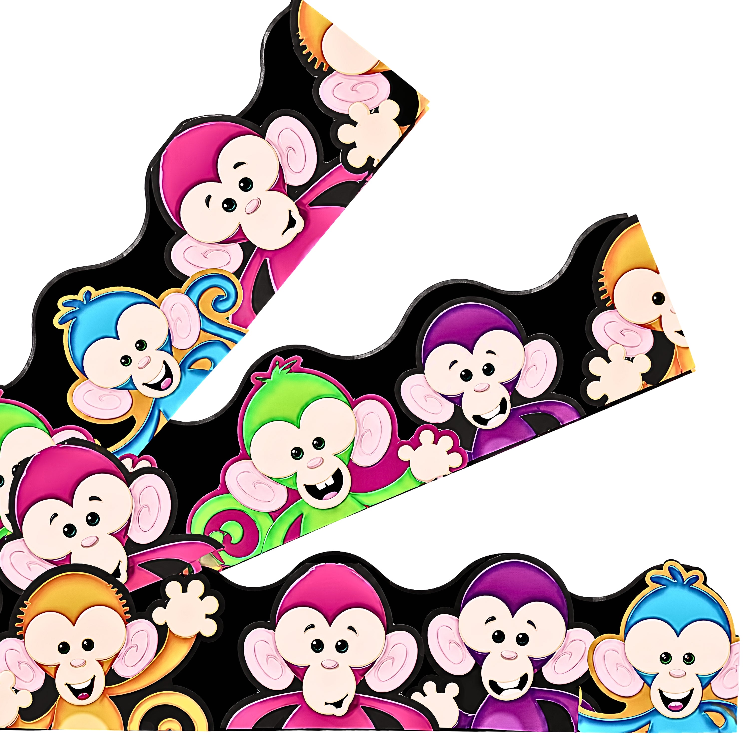 Colorful Monkey Classroom Border Trimmer -39 ft