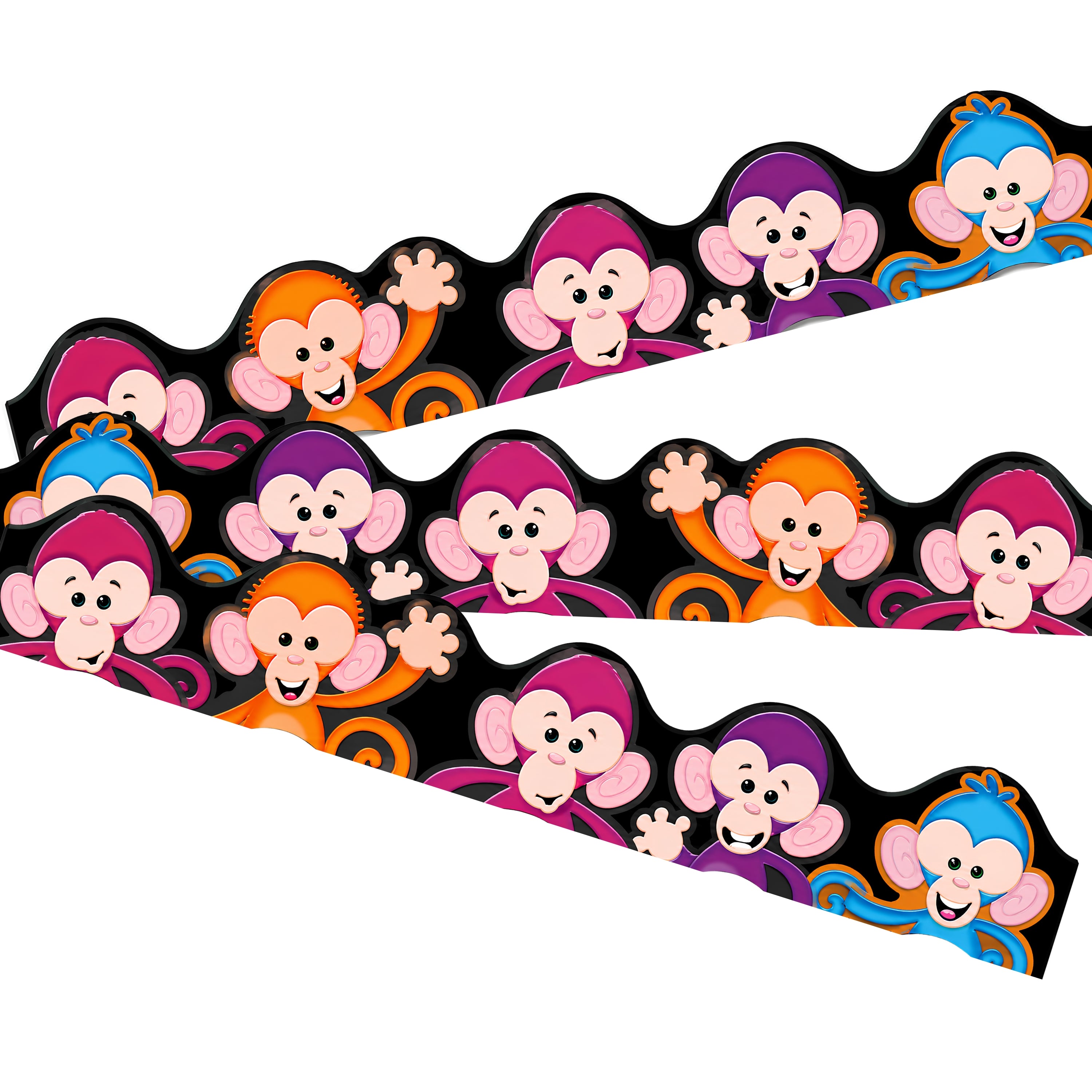 Colorful Monkey Classroom Border Trimmer -39 ft
