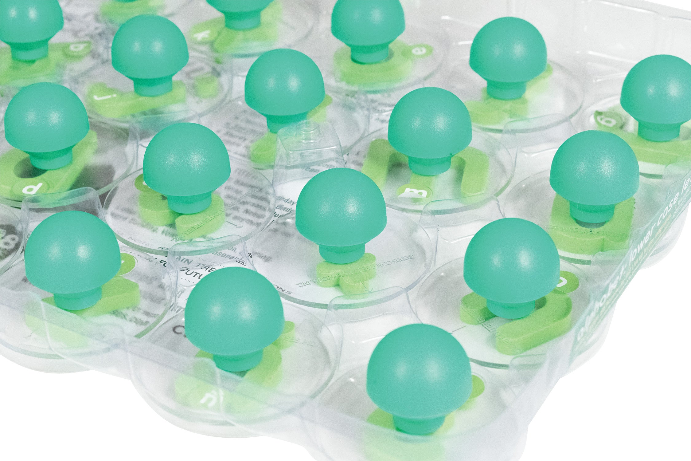 Knobbed Alphabet Stampers - Uppercase & Lowercase