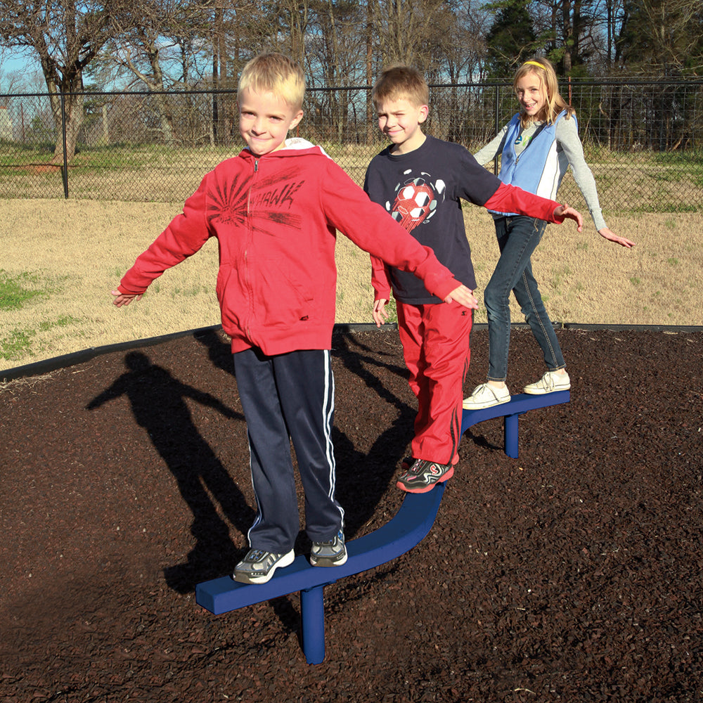 Playground Balance Course Curved Steel Balance Beam | Outdoor Playground Equipment for Ages 2-12 ...