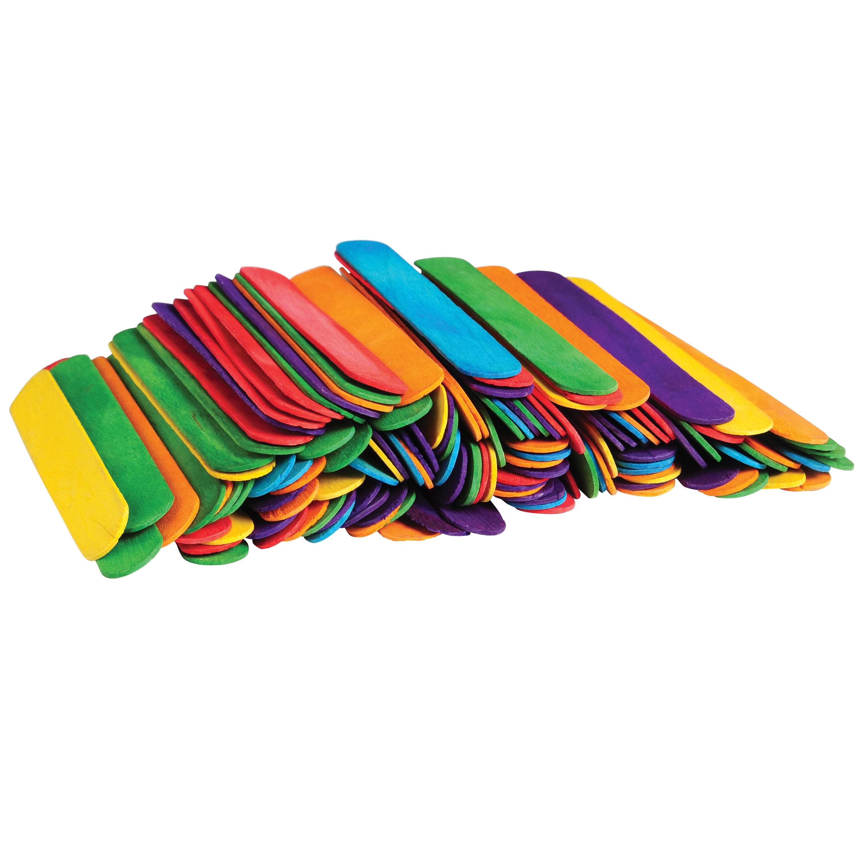 Colored Jumbo Wood Craft Sticks