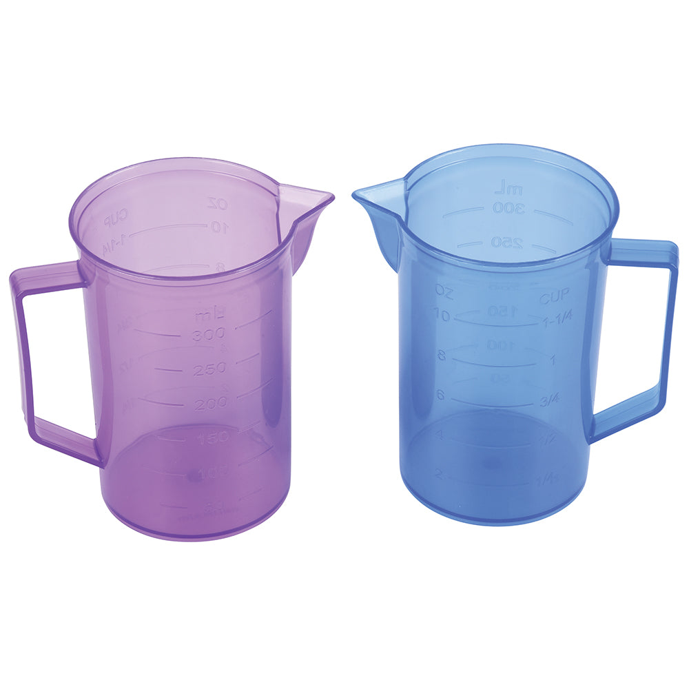 Purple and Blue Translucent Rainbow Sensory Play Water Pitchers