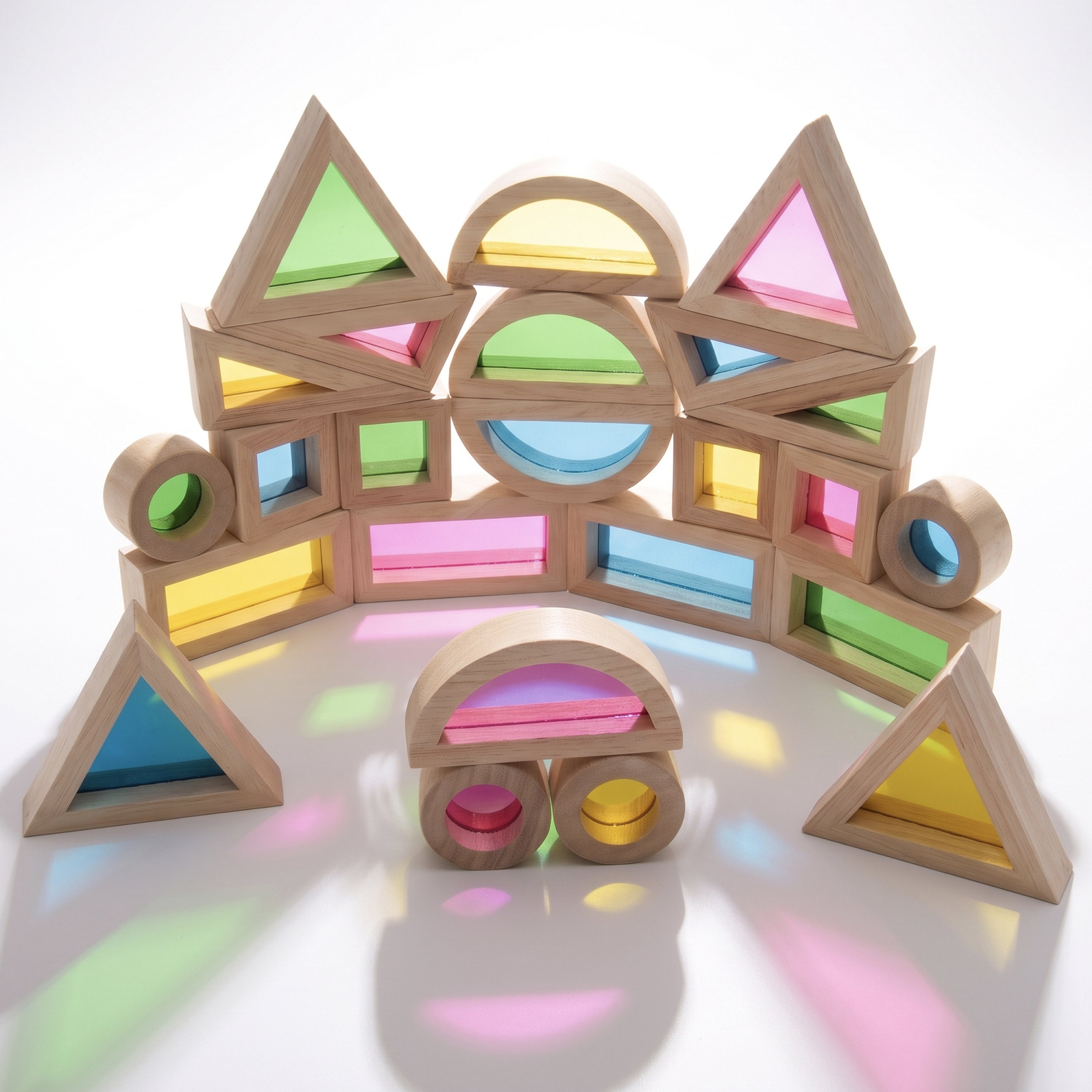 STEM Color Mixing Building Blocks | 24-Piece Light Table Set