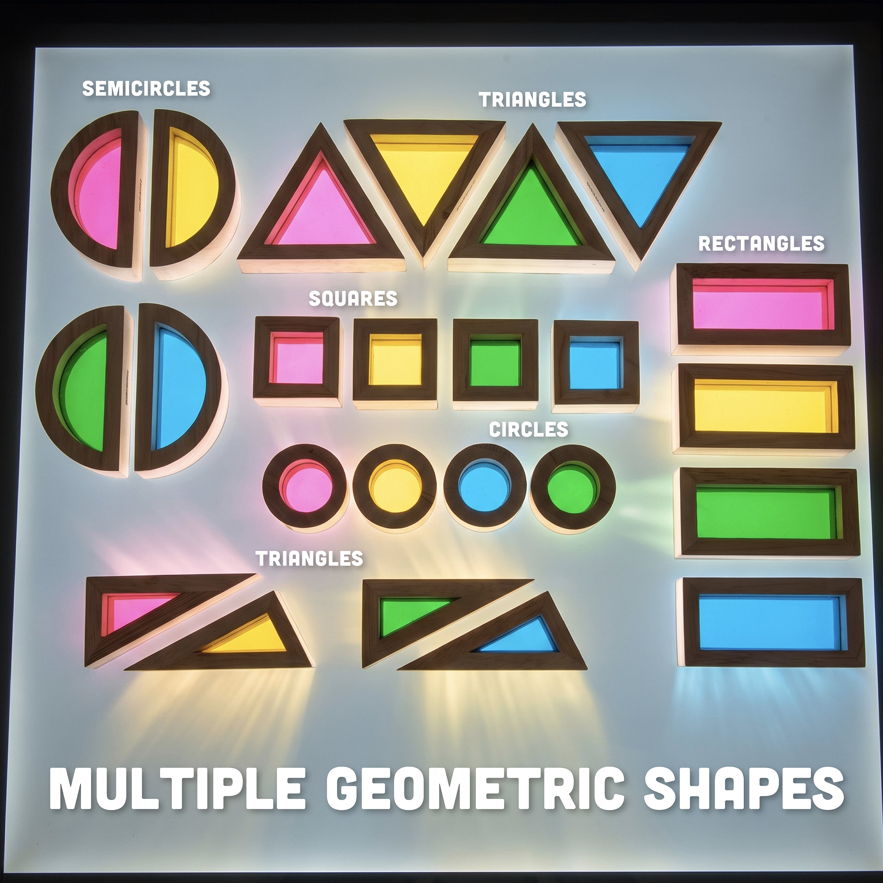 STEM Color Mixing Building Blocks | 24-Piece Light Table Set