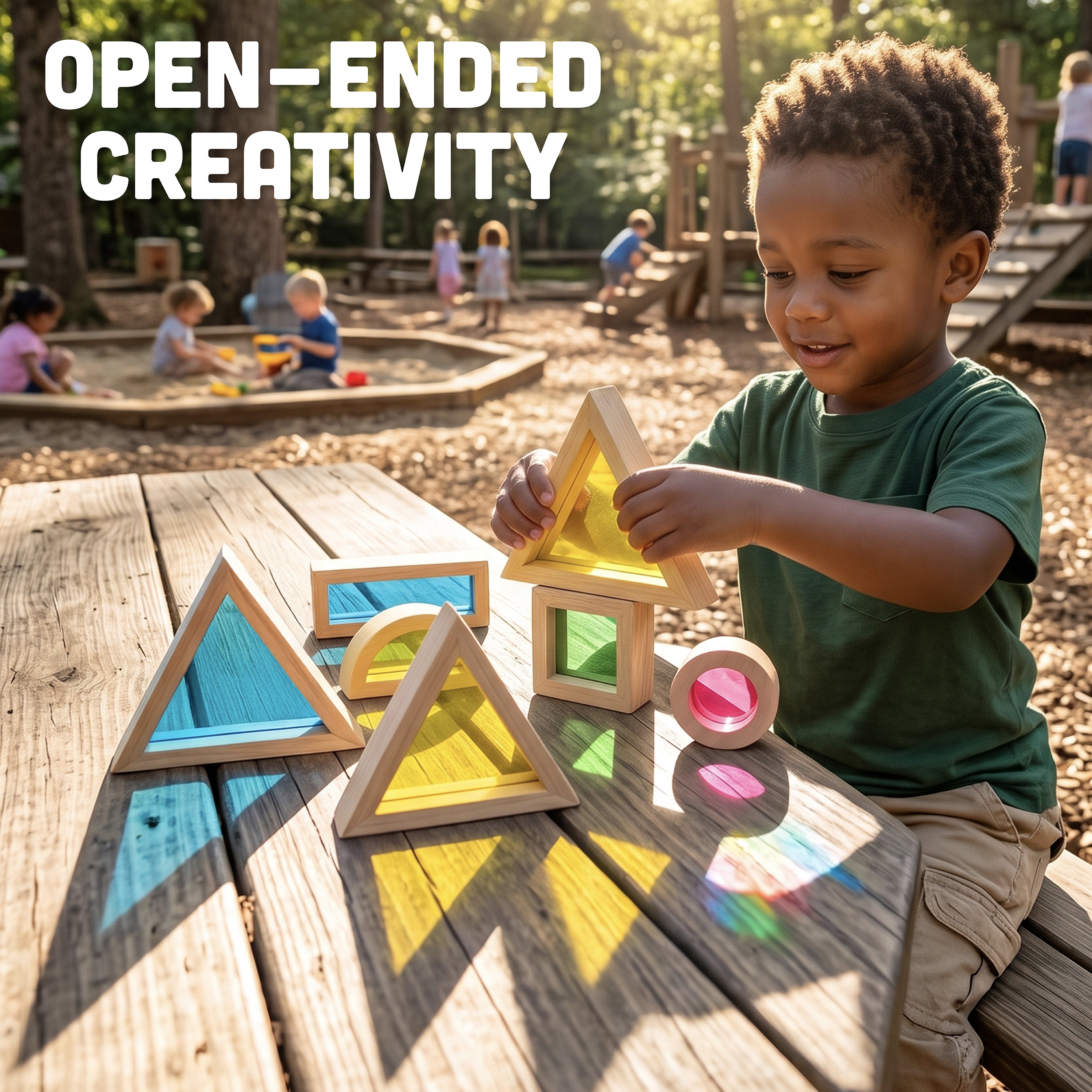 STEM Color Mixing Building Blocks | 24-Piece Light Table Set
