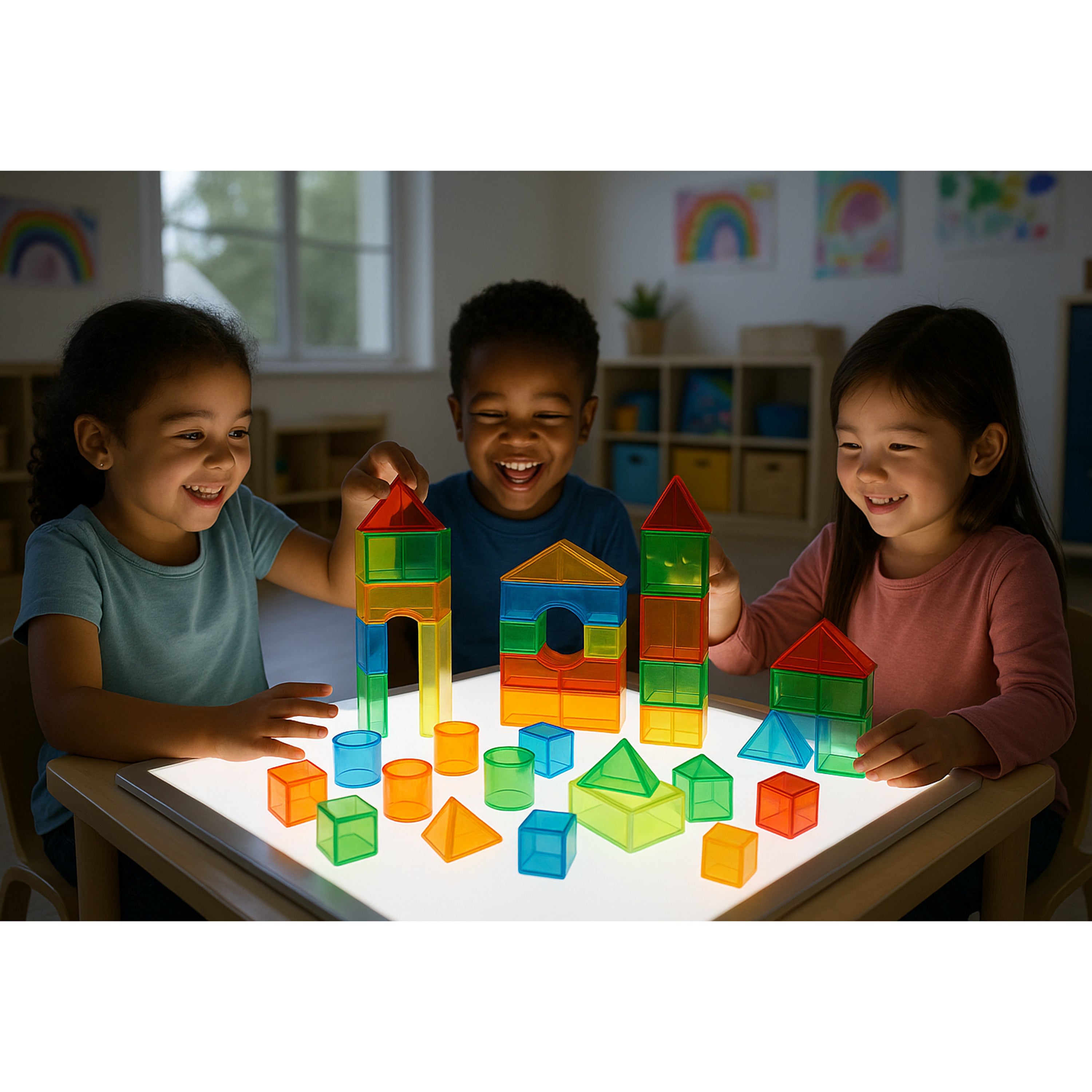Translucent Color Blocks Set of 50