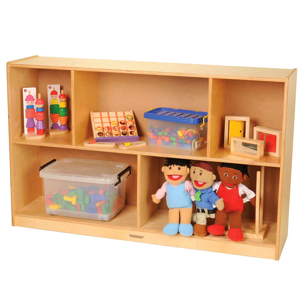 Eco-Friendly Birch Two-Level Storage Unit | 48" W x 30" H | Durable & Versatile CP-110