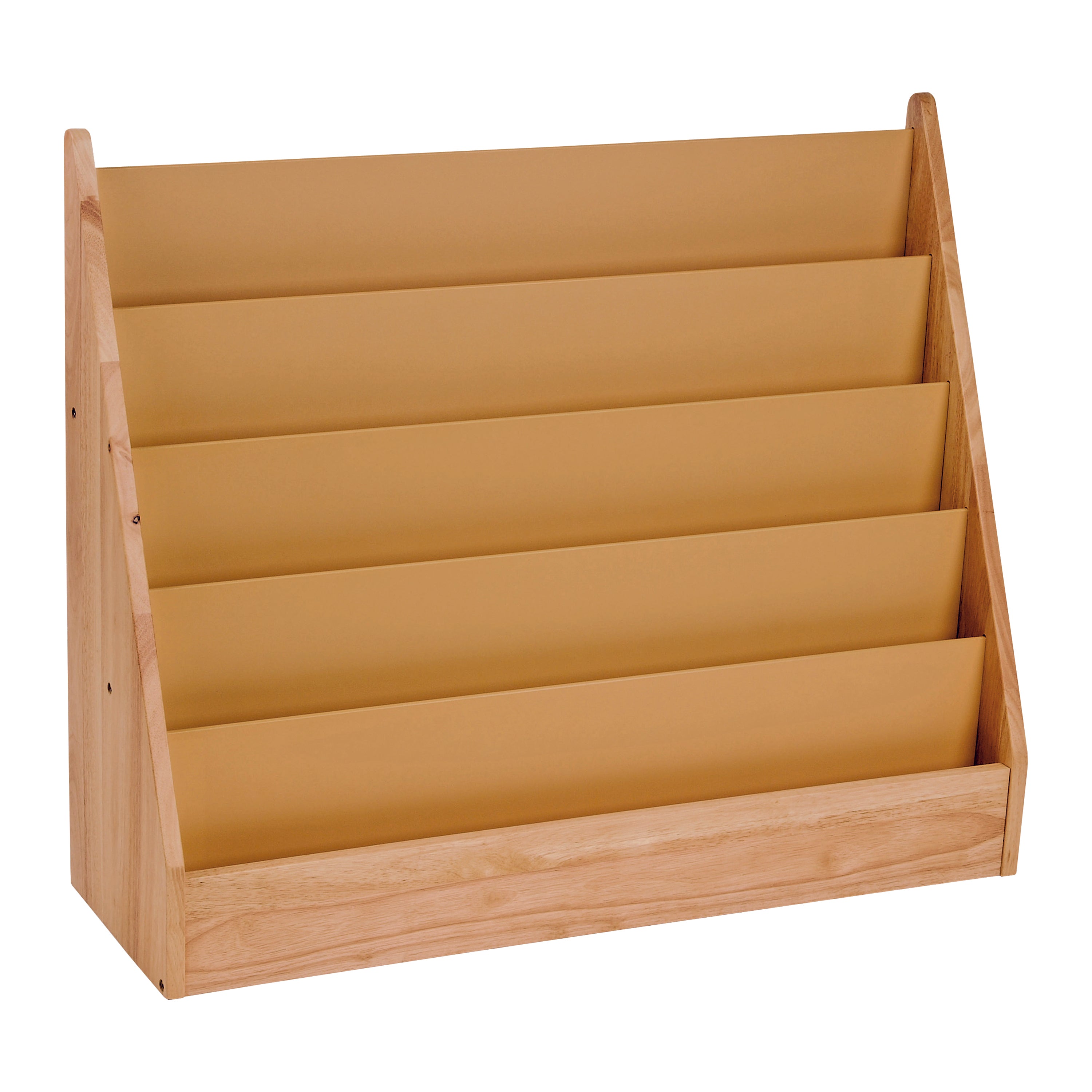 5-Shelf Wooden Book Display | Child-Height Classroom Organizer
