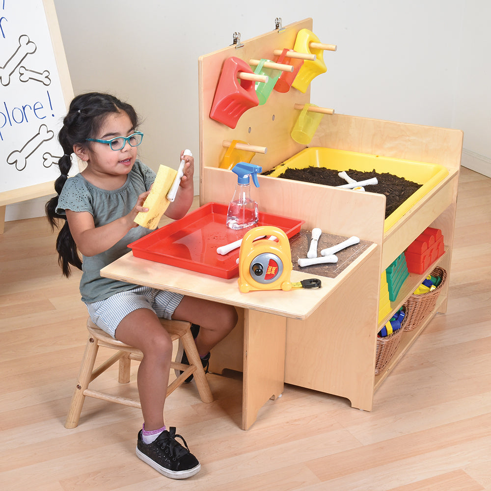 Using Dinosaur Bones at the Classroom Sensory Table