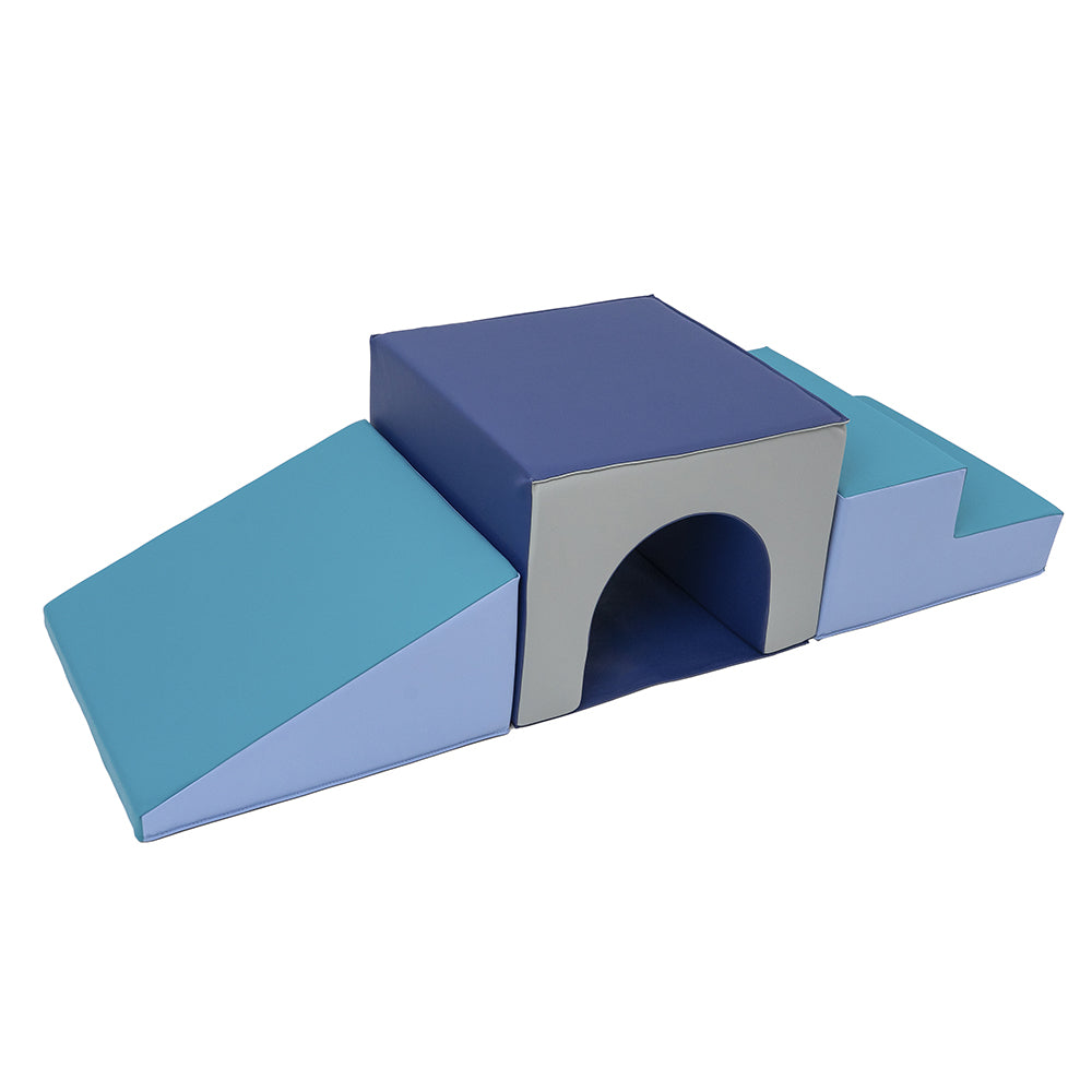 Tunnel & Ramp Soft Climber Set | 3-Piece Gross Motor PlayForms